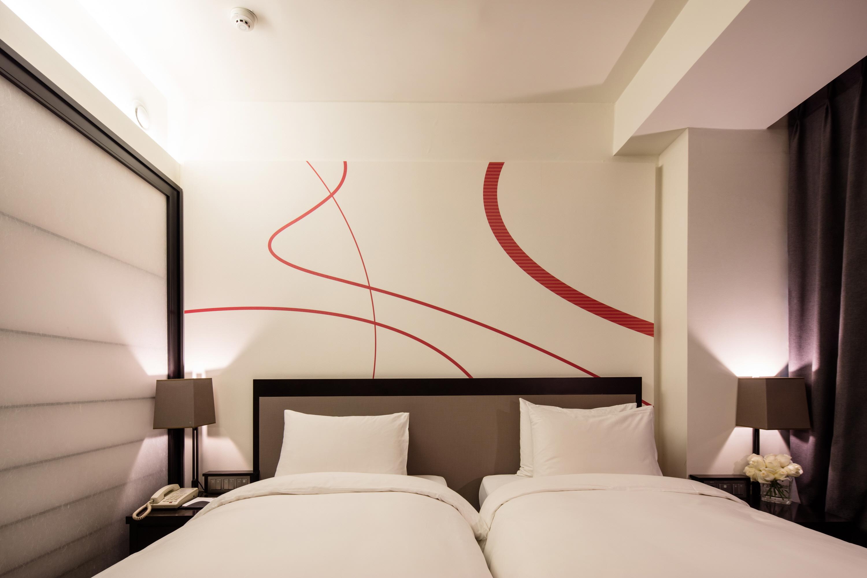 غرفة قياسية بسريرين منفصلين، AC Hotel by Marriott Seoul Gangnam 3/4