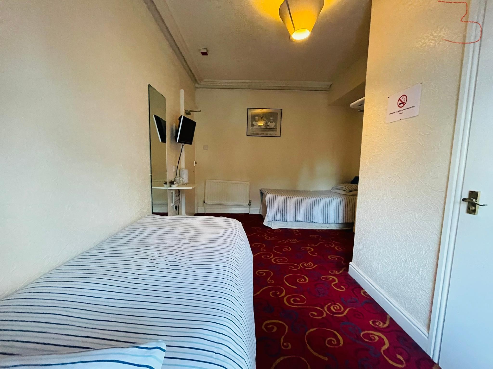 Room, Twin Beds, Shared Bathroom, Attic