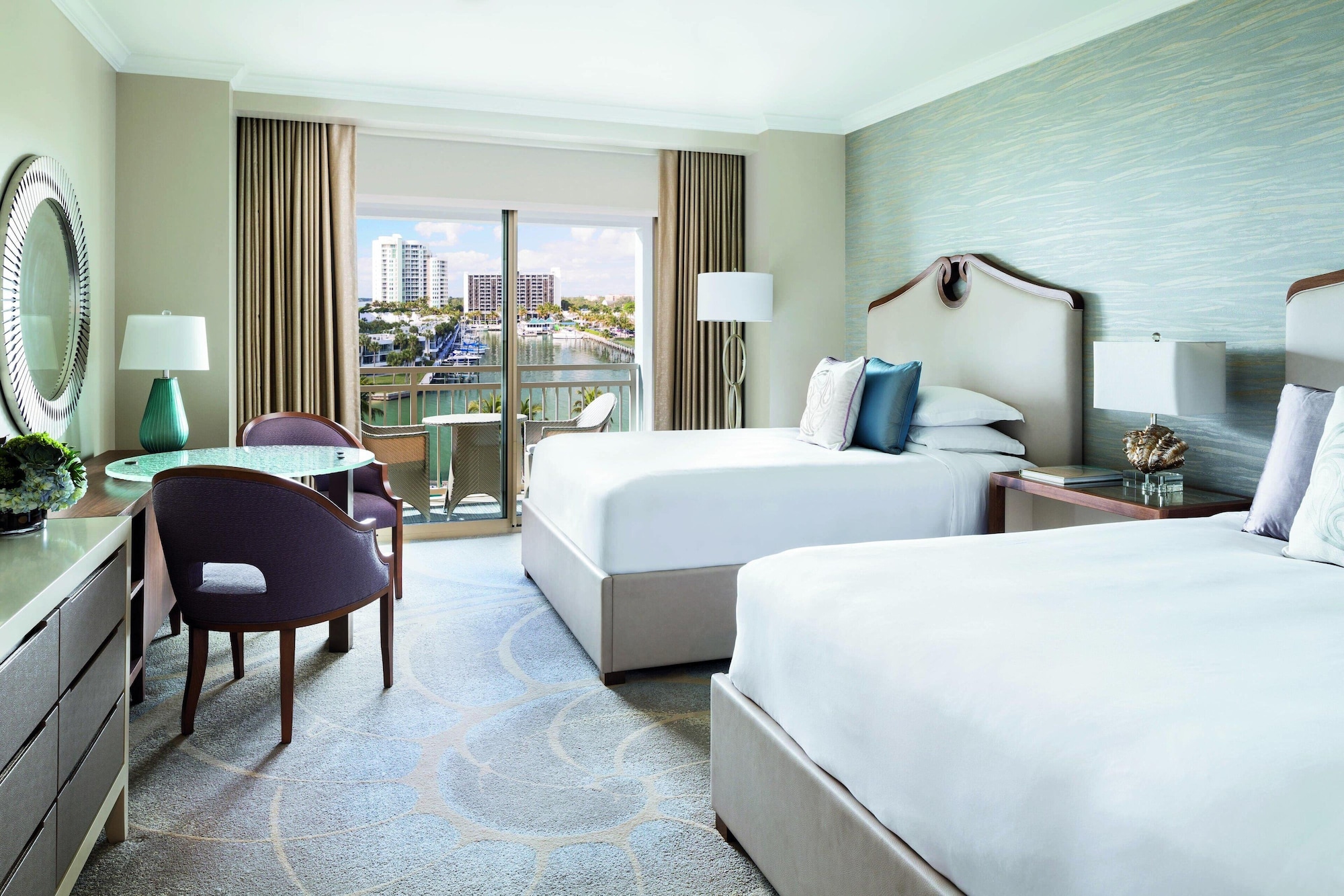 Room, 2 Queen Beds, Marina View, Balcony