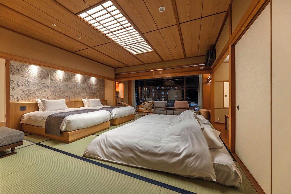 Japanese, Deluxe, Twin Beds, 2 Futon Beds, Outdoor Bath