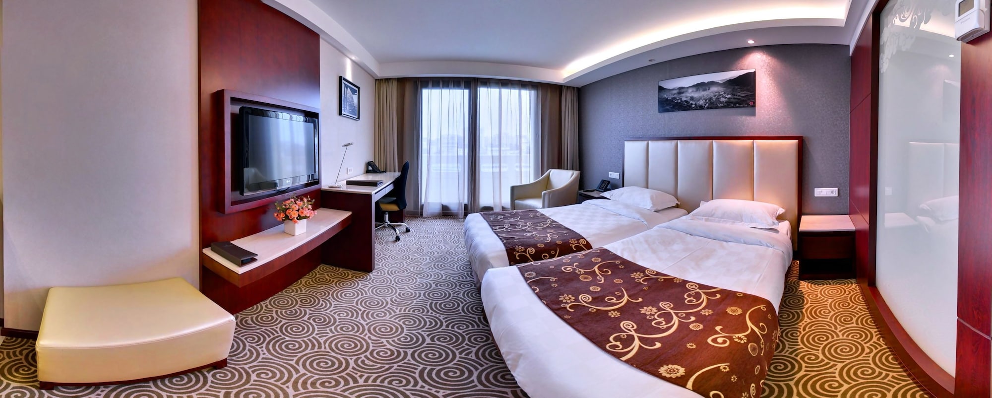 غرفة عائلية بسرير مزدوج وسريرين منفصلين، HUATIAN CHINAGORA HOTEL 4/4