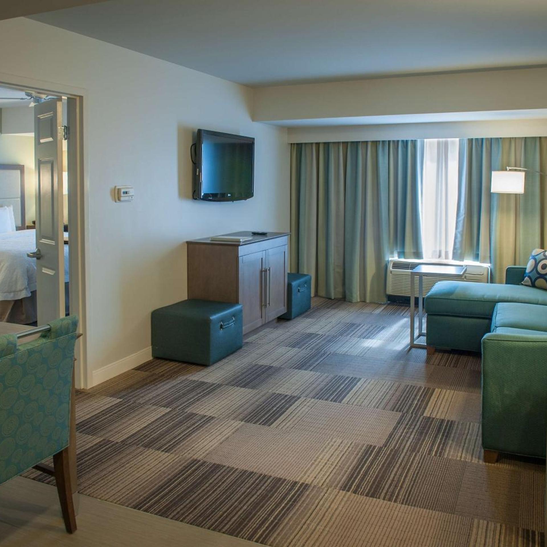 جناح بسرير كينج بغرفة نوم واحدة مع أريكة، Hampton Inn & Suites New Orleans-Elmwood/Clearview Parkway Area 3/4