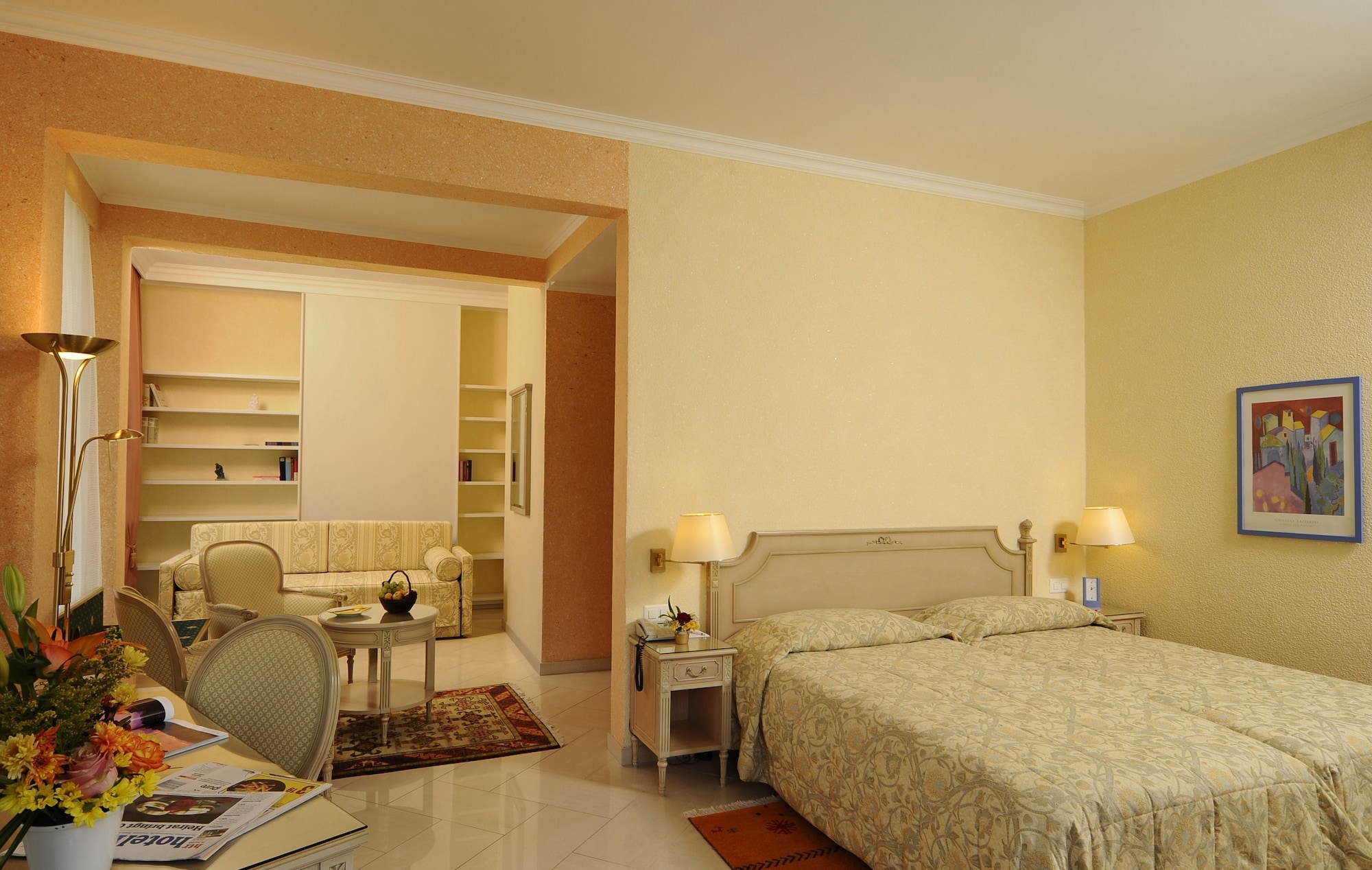 Suite, Double Bed, Partial Lake View, Sofa, Balcony