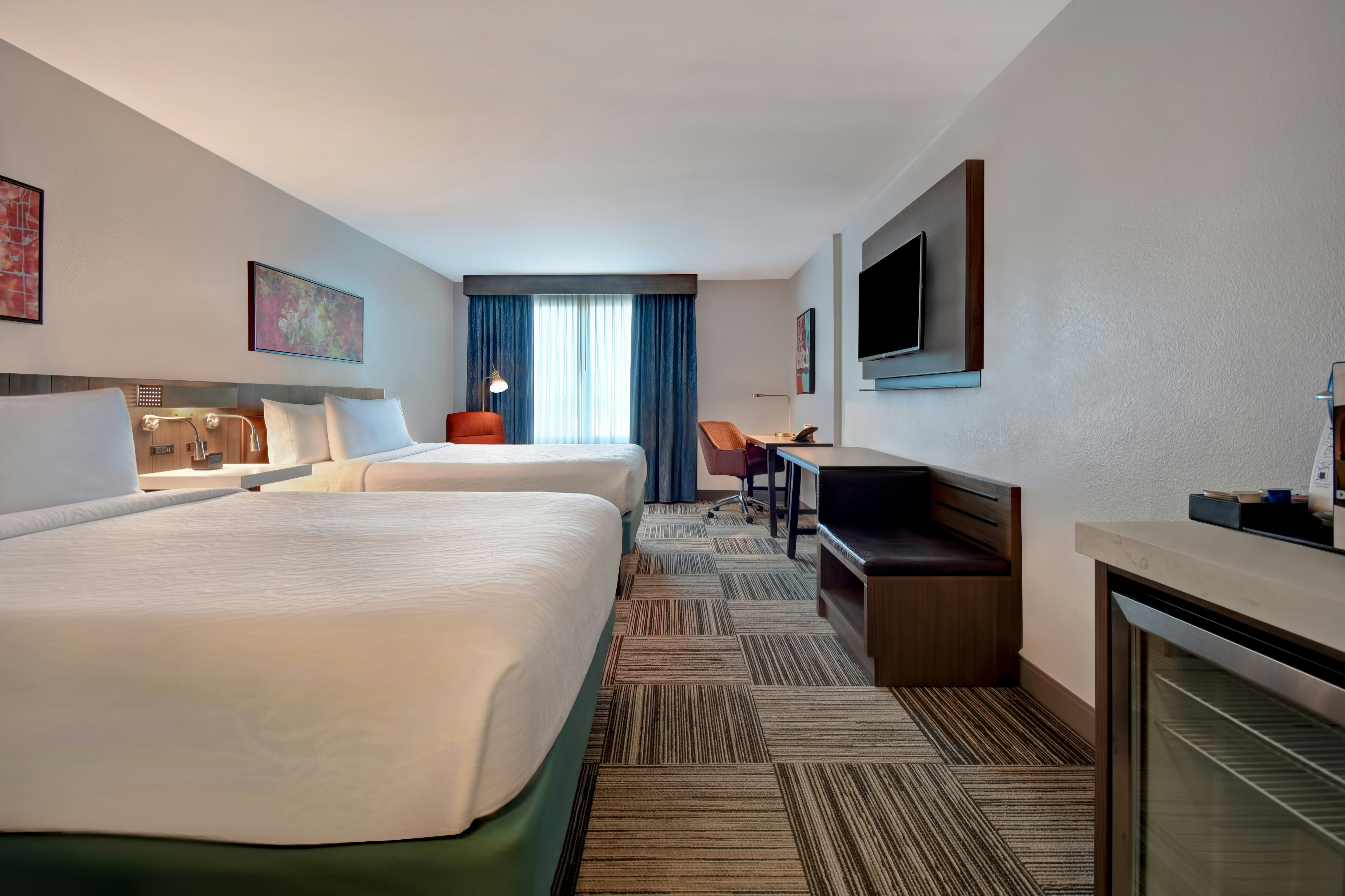 غرفة بسريرين كوين، Hilton Garden Inn Houston/Galleria Area 2/2