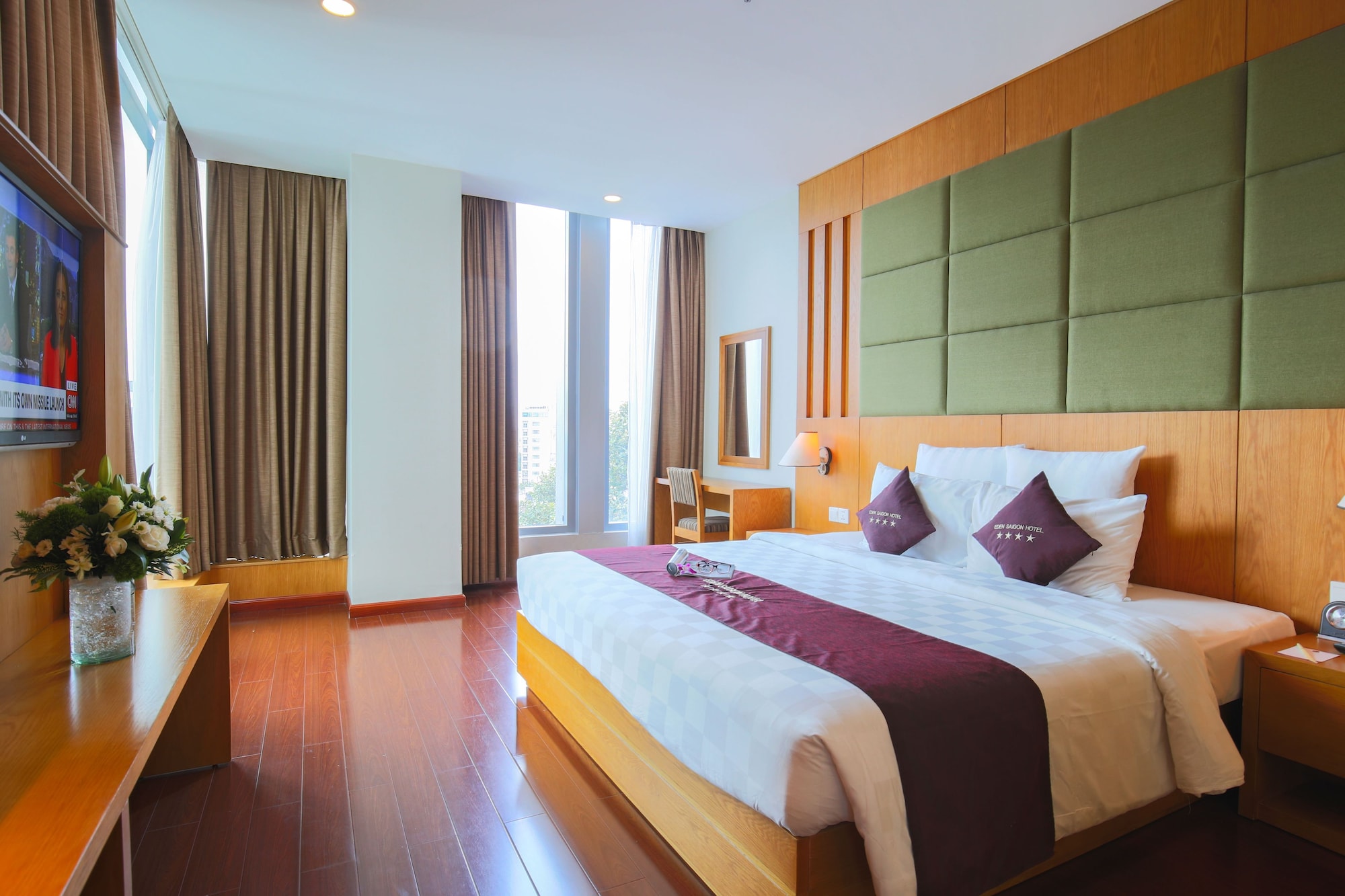 جناح عائلي بإطلالة على المدينة، Edenstar Saigon Hotel 3/9