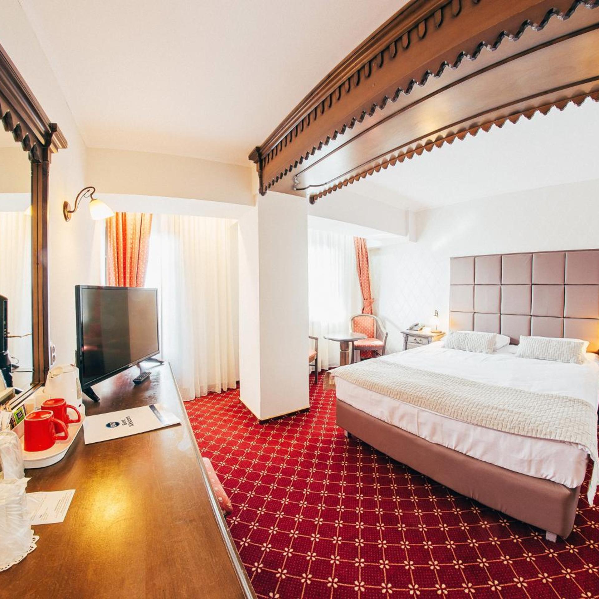 غرفة سوبيريور بسرير مزدوج أو سريرين منفصلين بشرفة، Best Western Bucovina-club De Munte 6/10