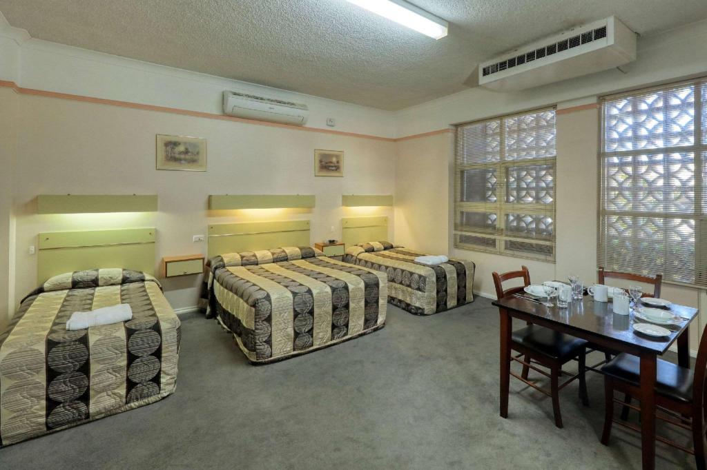Room, 1 Double and 3 Single Beds