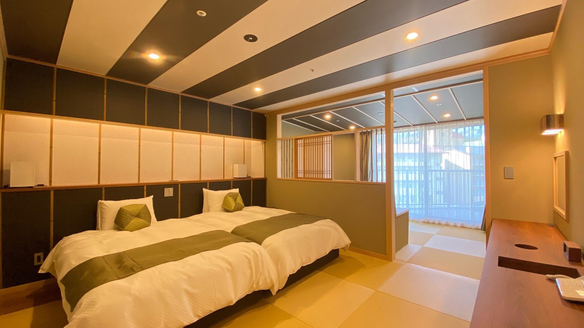 Japanese, Toryukan, Deluxe, Twin Beds