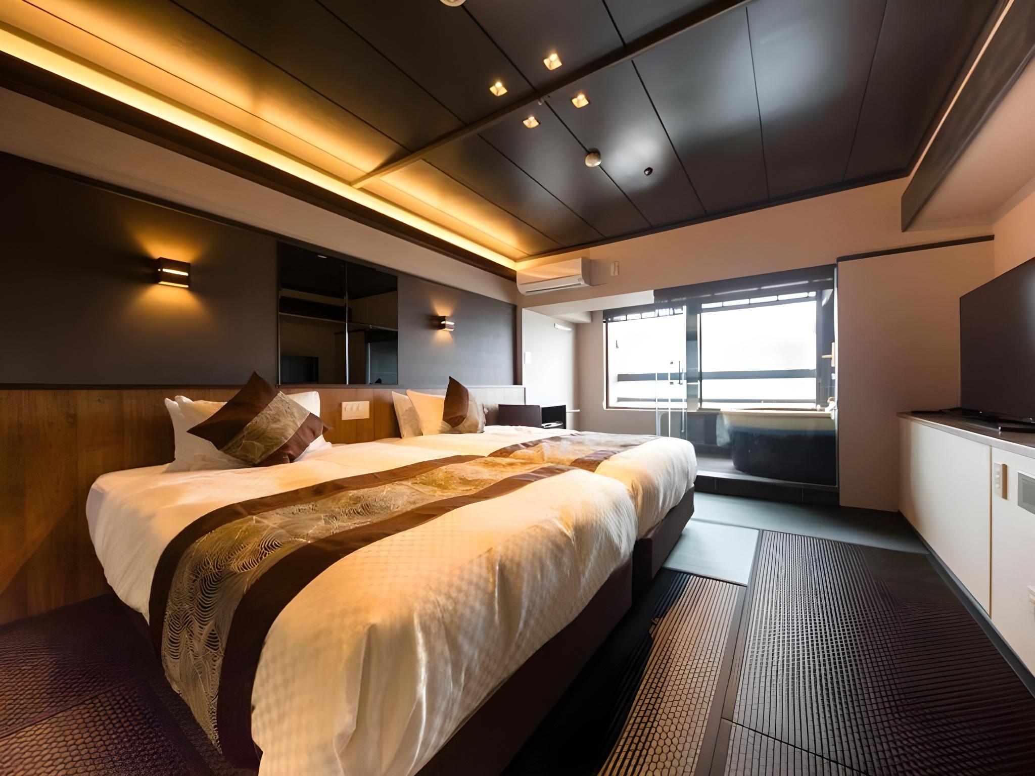 Japanese, Western, Modern, Twin Beds, Ocean View, Outdoor Bath, Smoking
