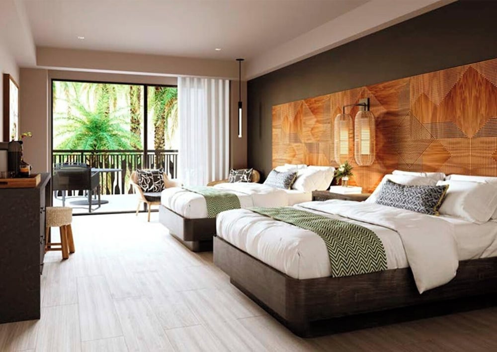 RESORT, JUNIOR SUITE, QUEEN BED, WATER PARK VIEW