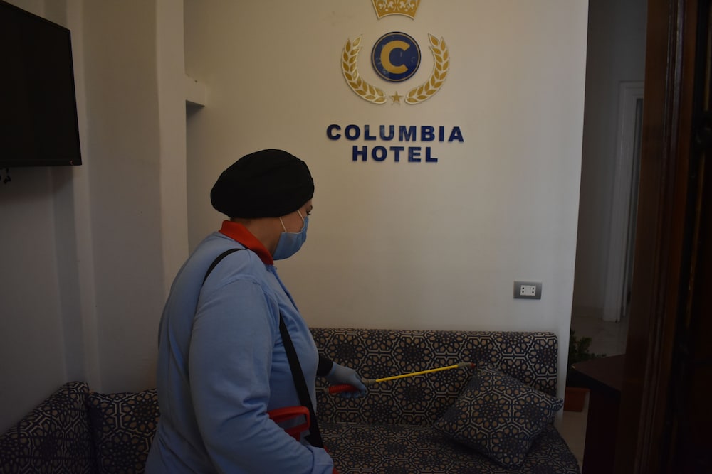 Lobby at Columbia Hotel, CAIRO