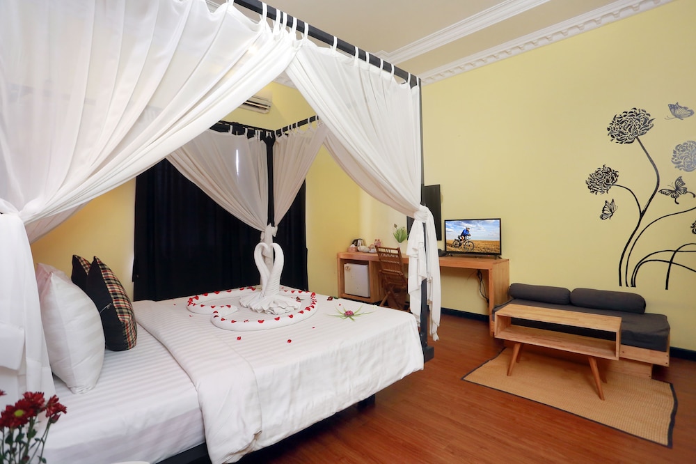غرفة ديلوكس بسرير مزدوج أو سريرين منفصلين، Central Indochine D Angkor Hotel 6/10