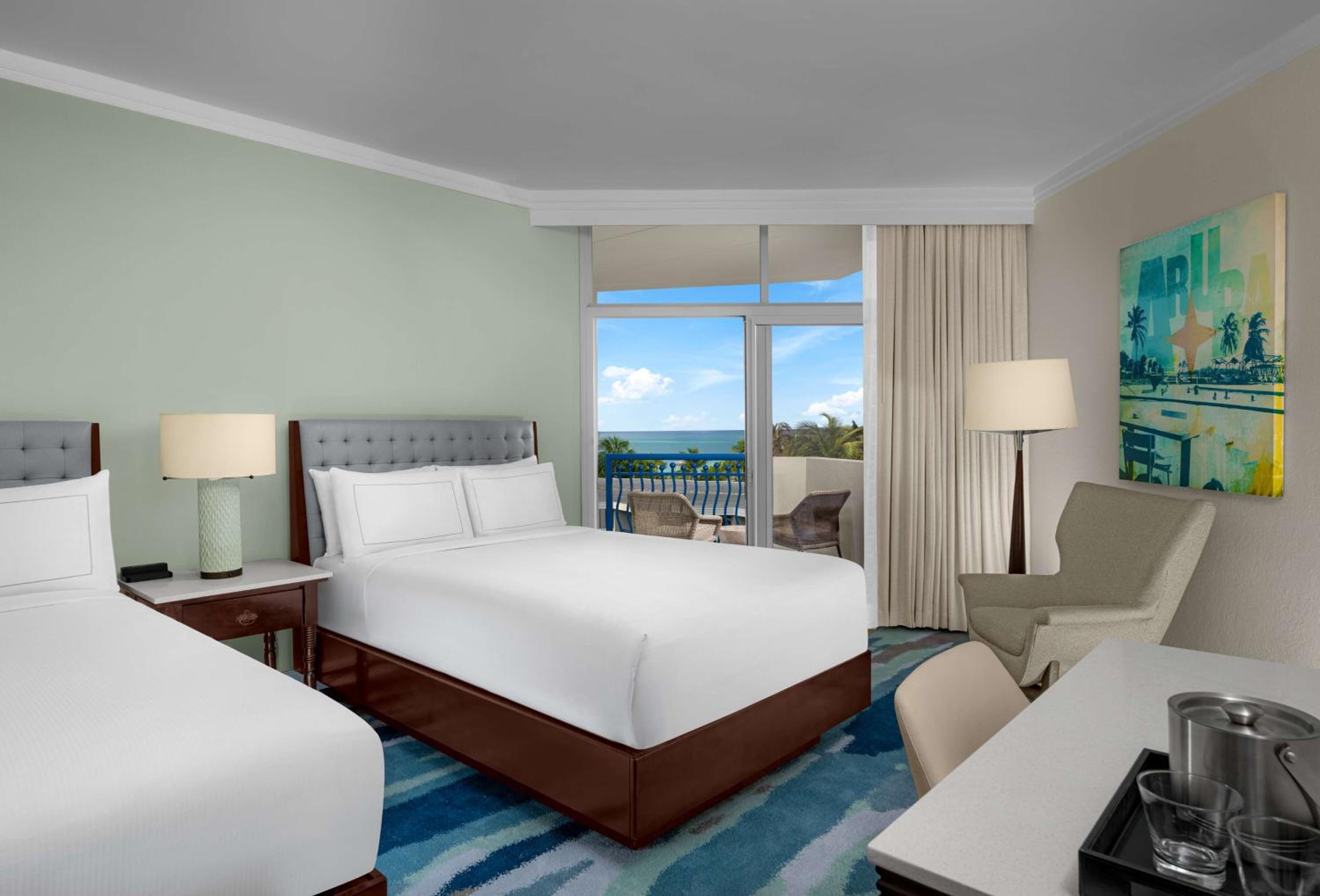 Room, 2 Double Beds, Ocean or Tower View