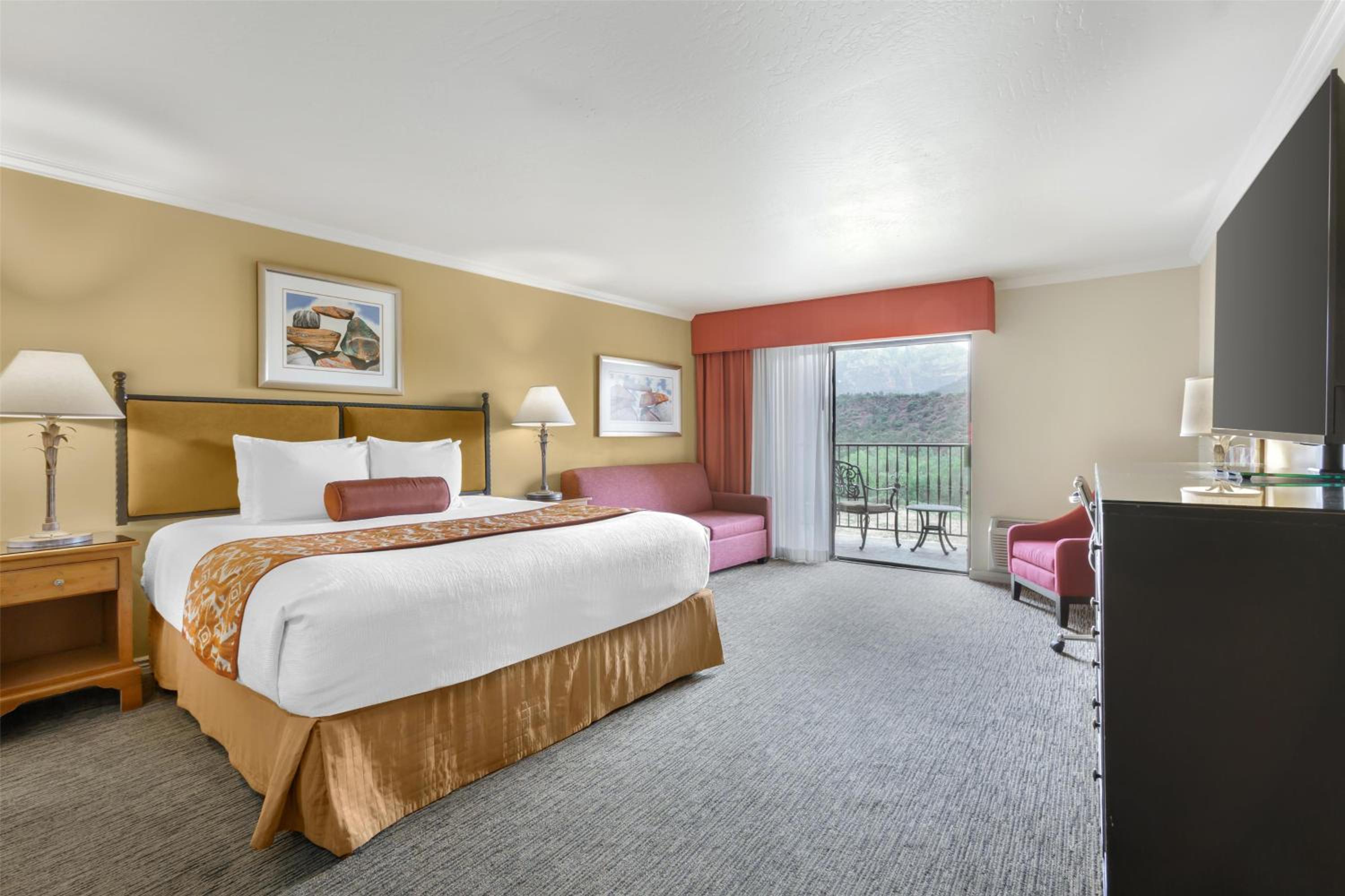 Room, King Bed, Red Rock View, Balcony
