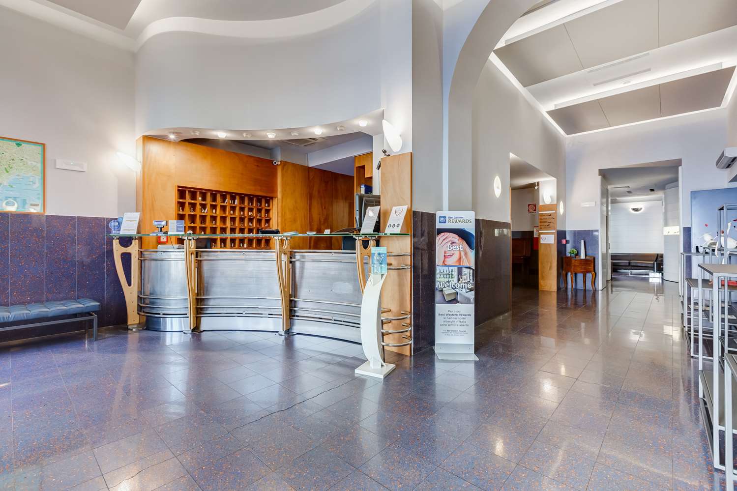 Lobby at Best Western Plus Hotel Plaza, NAPLES