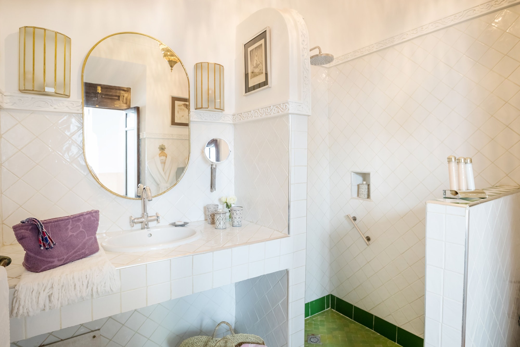 Sala, Standard, Twin Beds, Side Beach View، Riad Olema et Spa 3/3