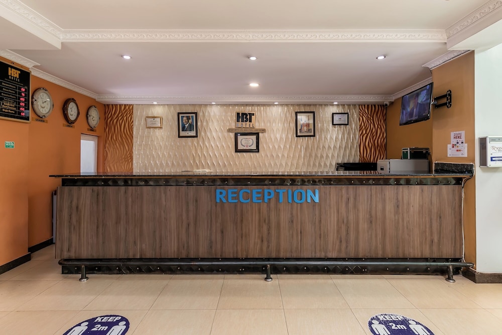 Lobby at HBT Russel Hotel, KAMPALA