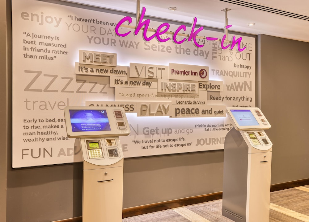 Lobby at Premier Inn London Docklands (Canning Town), LONDON