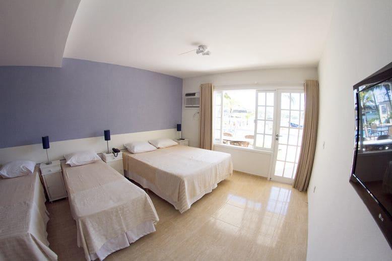 غرفة رباعية بإطلالة على المسبح، Hotel Residencial Portoveleiro 2/4