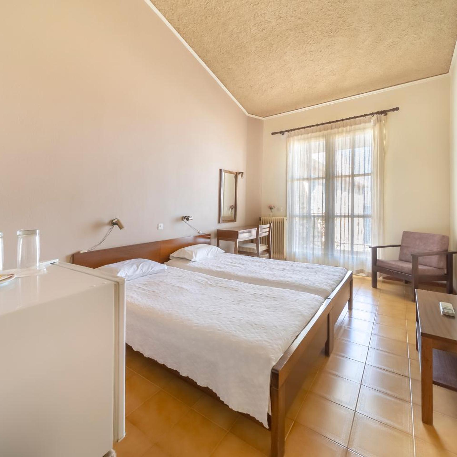 غرفة بسرير مزدوج بإطلالة على البحر، Hotel Agia Markella 2/10