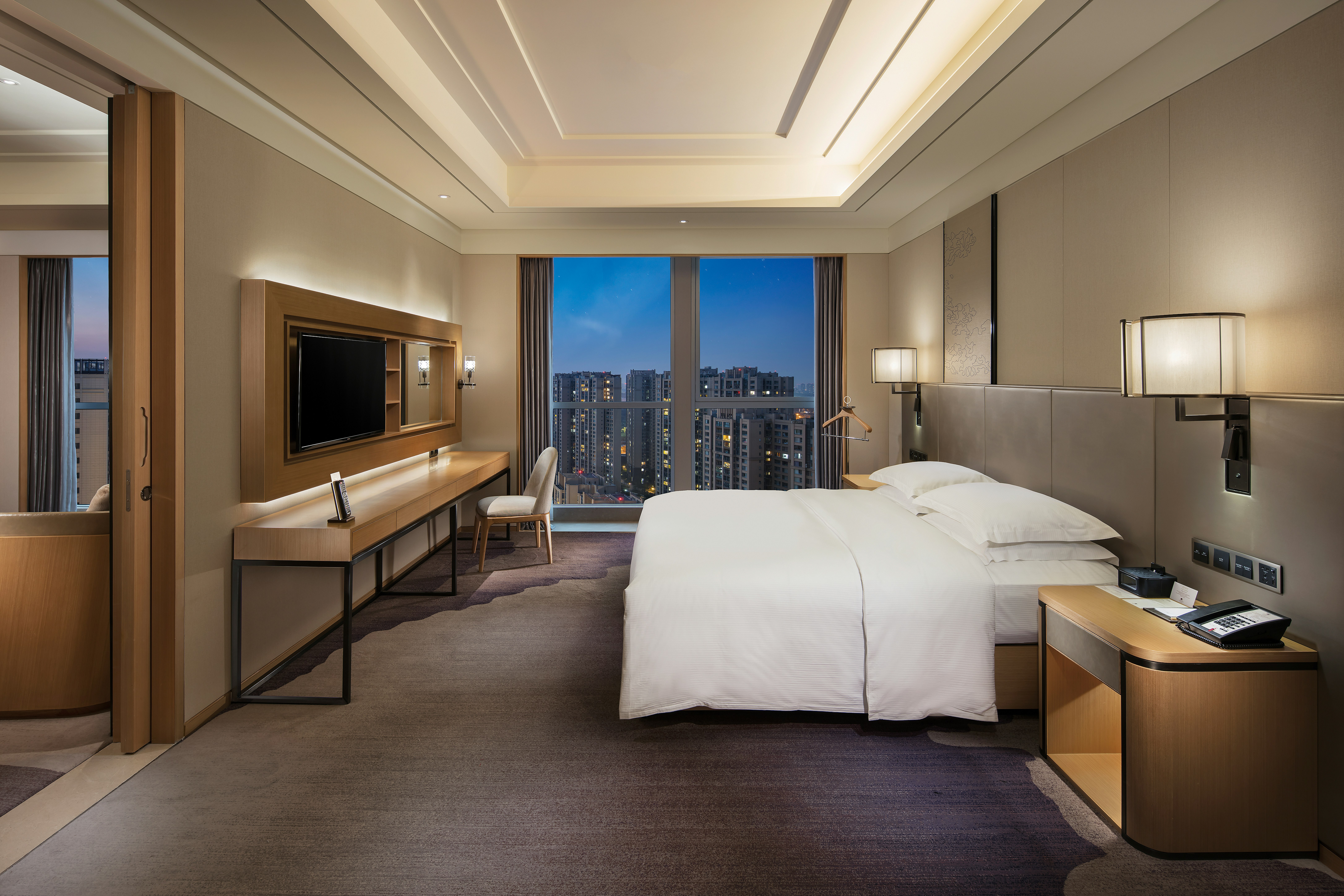 جناح ديلوكس بسرير كينج بغرفة نوم واحدة، Hilton Chengdu - Longquanyi 4/6