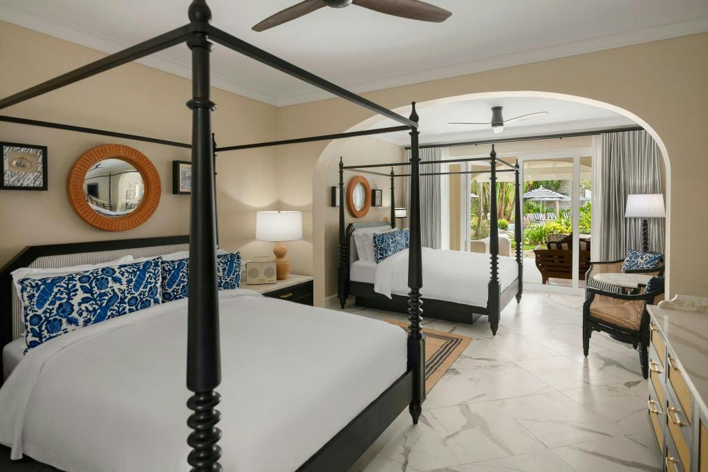 Junior Suite, 2 Queen Beds, Garden or Pool View, Garden View, Terrace