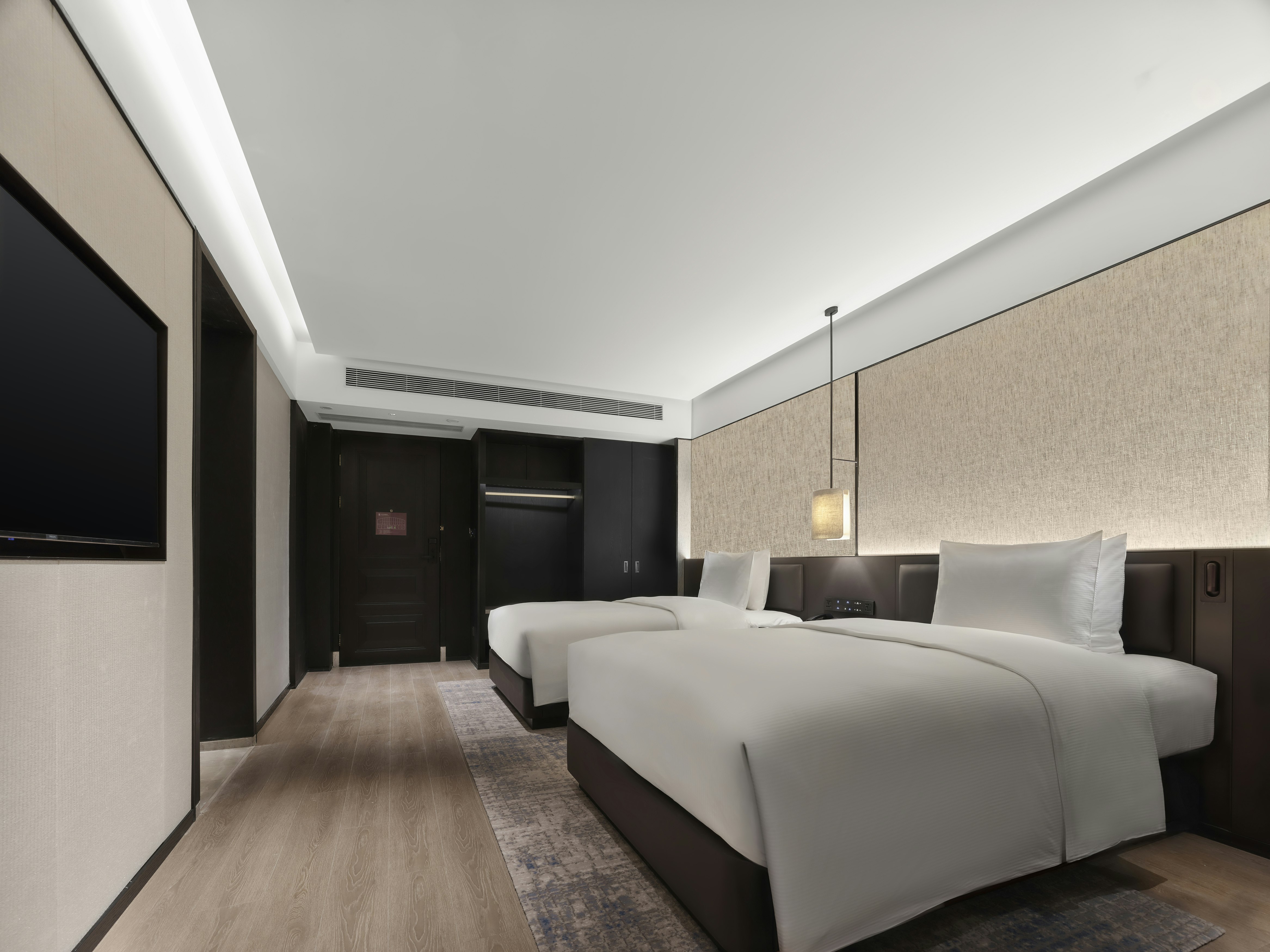 غرفة بسريرين منفصلين في طابق مرتفع، DoubleTree by Hilton Weihai, China 2/2