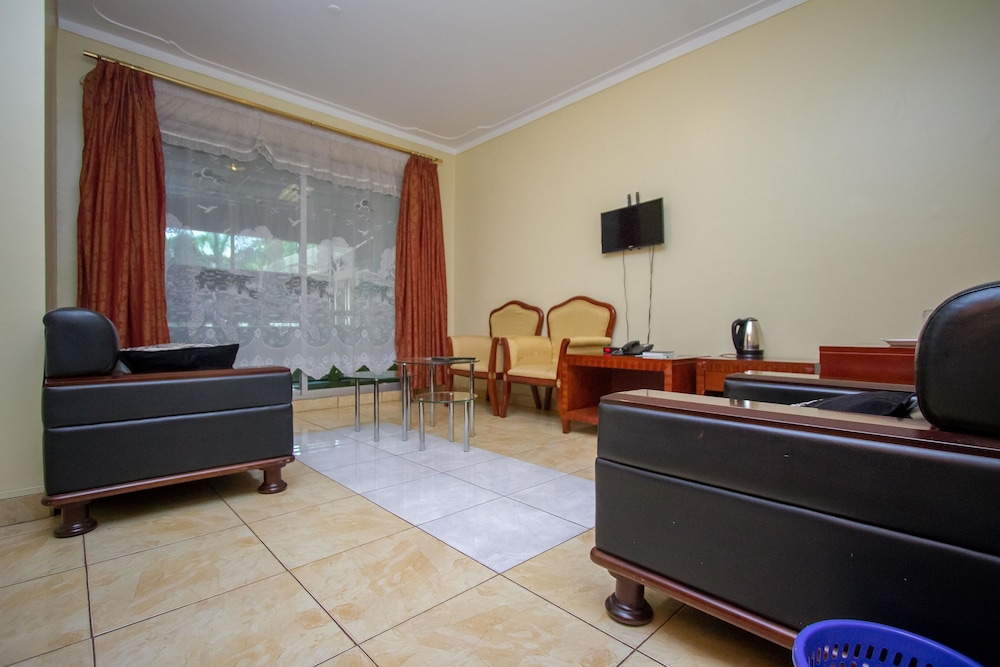 Lobby at Emerald Hotel, KAMPALA