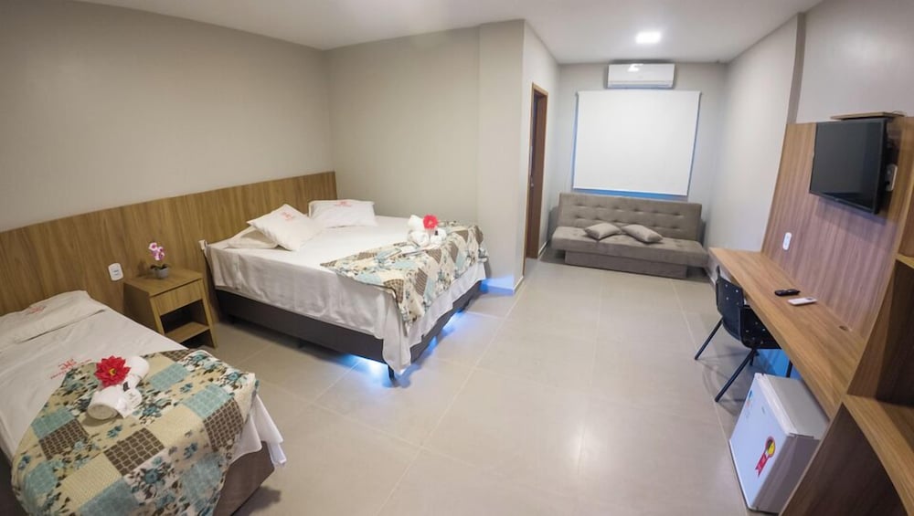 Studio, Suite, 2 Double Beds, Sofa