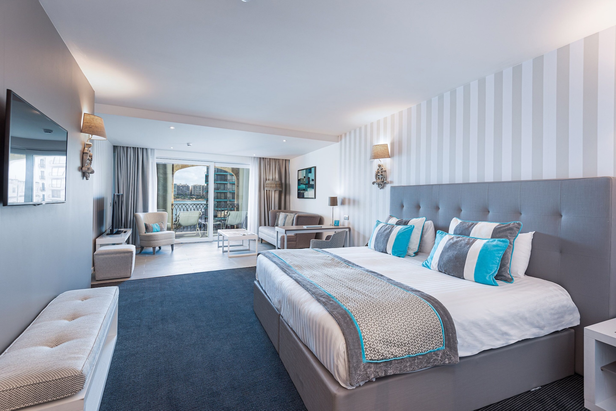 Designer, Suite, Double Bed, Sea View
