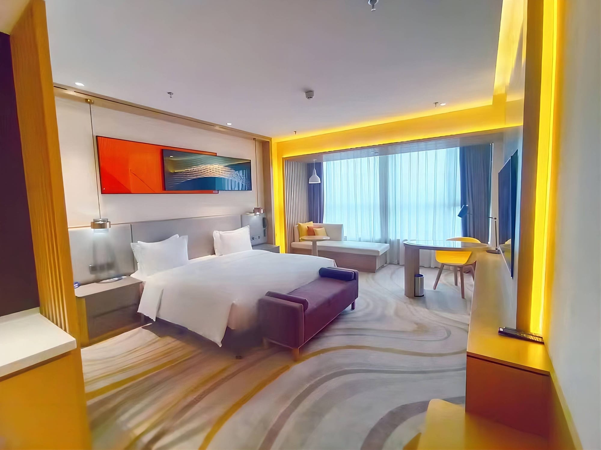 غرفة قياسية بسرير كينج في طابق مرتفع، Holiday Inn Express Ulanqab Jining 2/2