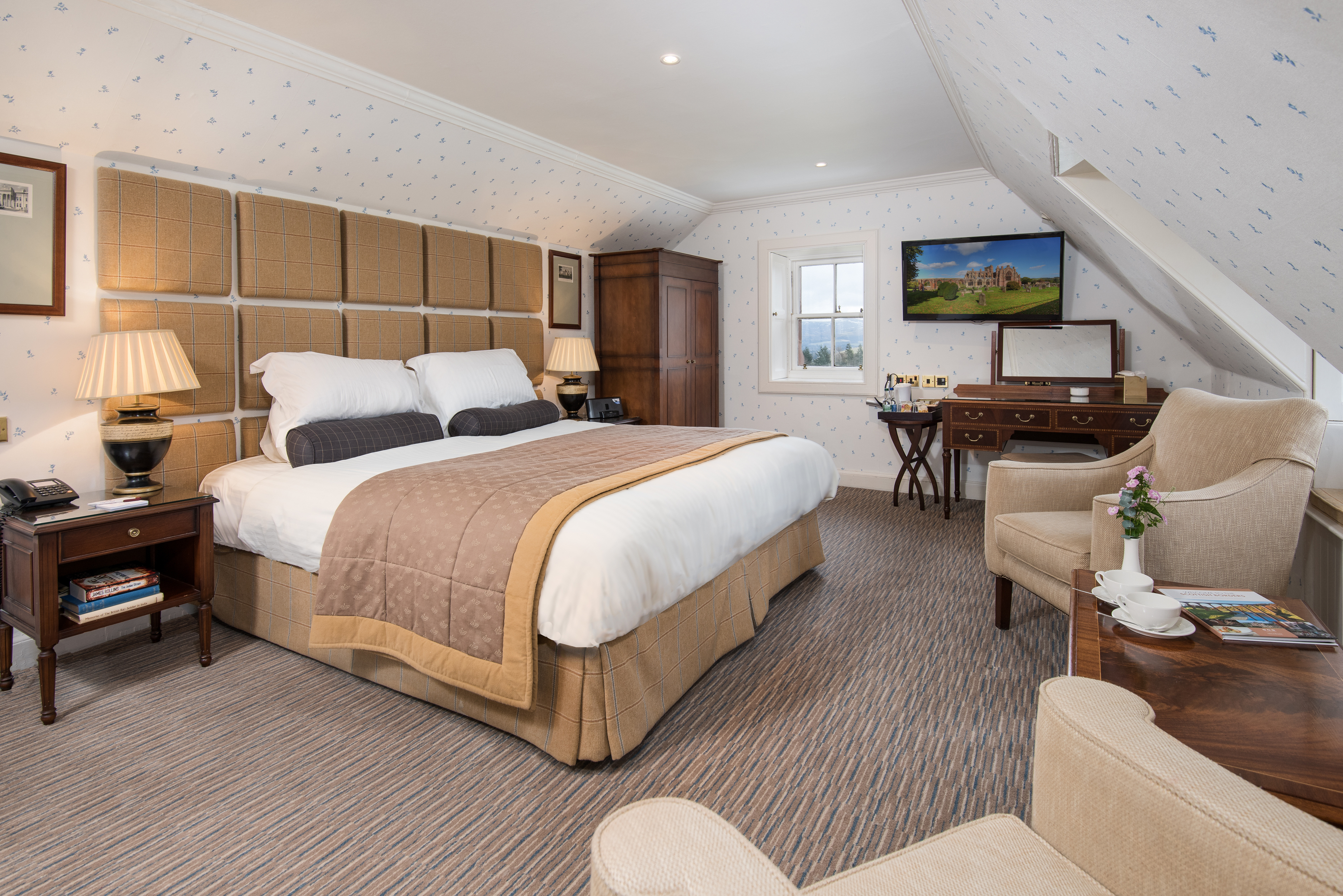 Room at Cringletie House Hotel, PEEBLES