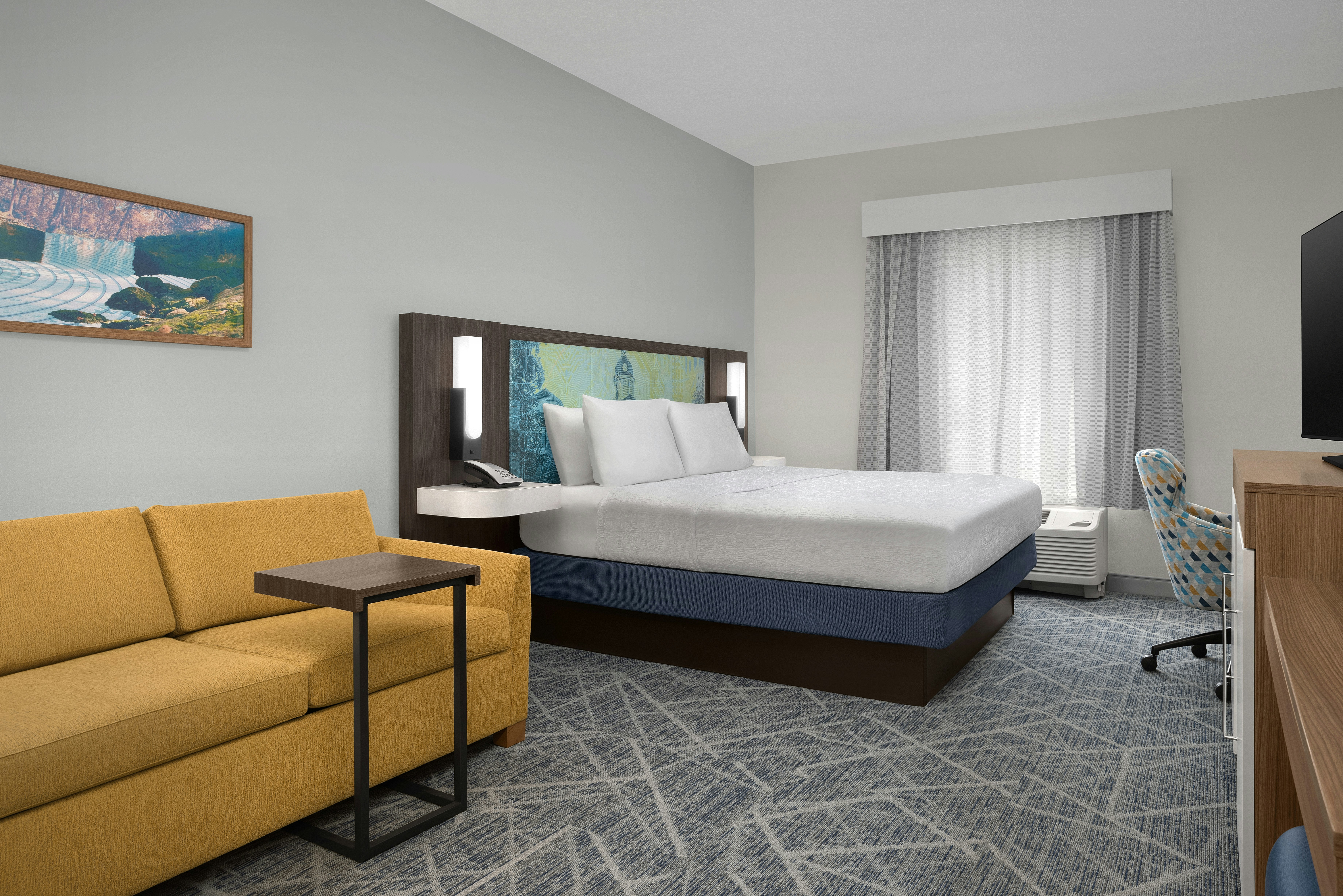 Study, King Bed, Sofa