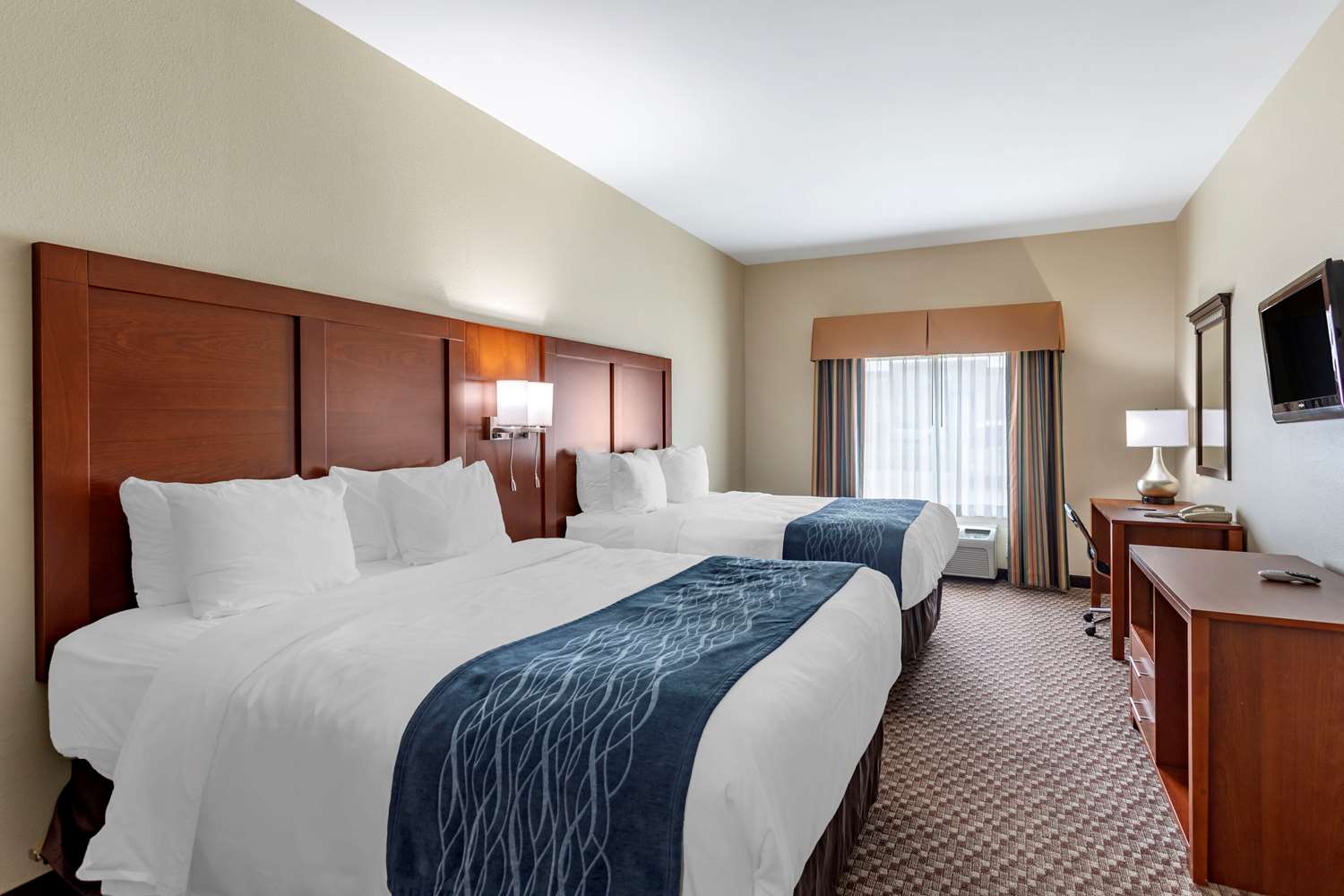 غرفة بسريرين كوين، Comfort Inn and Suites Carbondale University Area 3/4