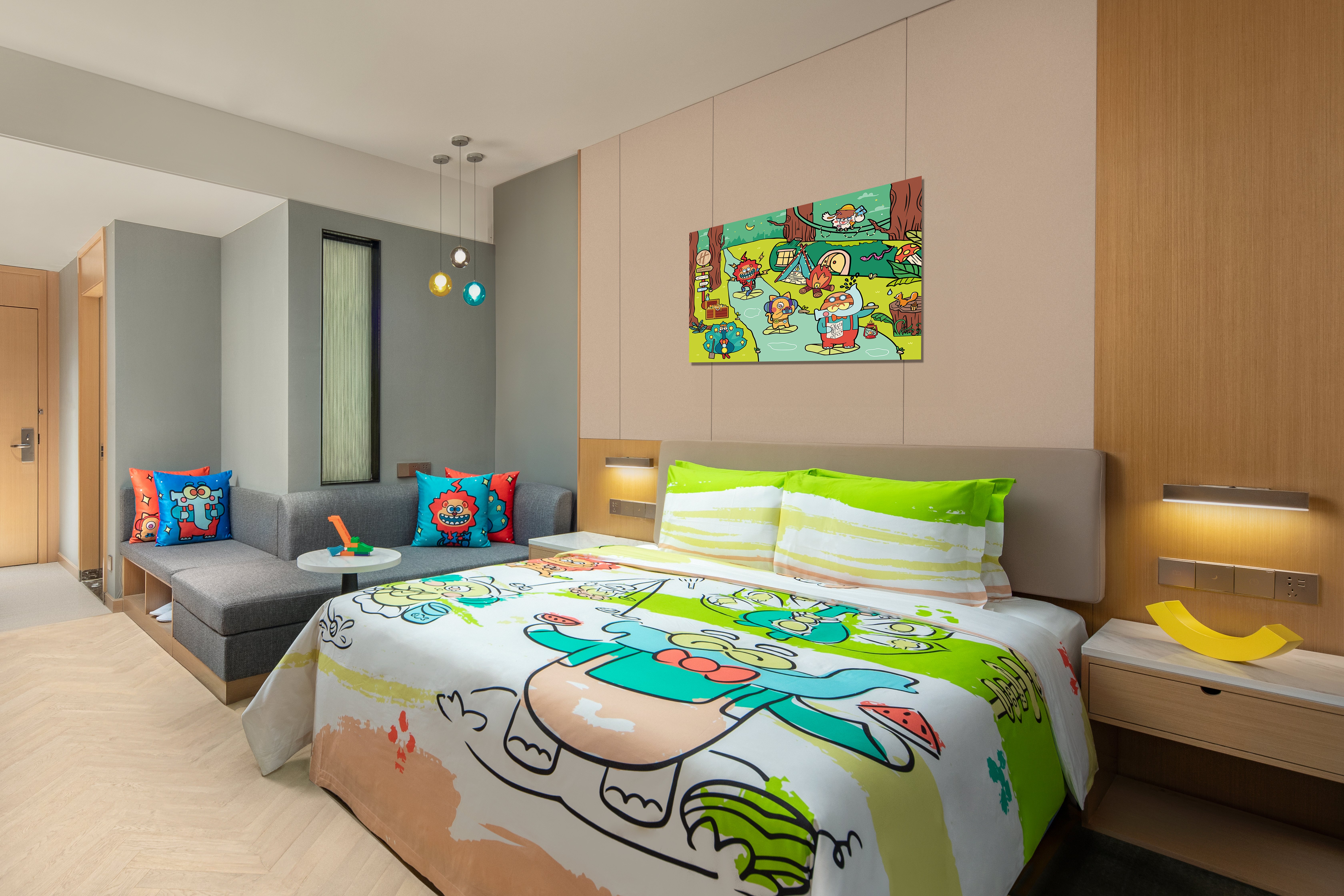 Kids Theme, Standard, King Bed