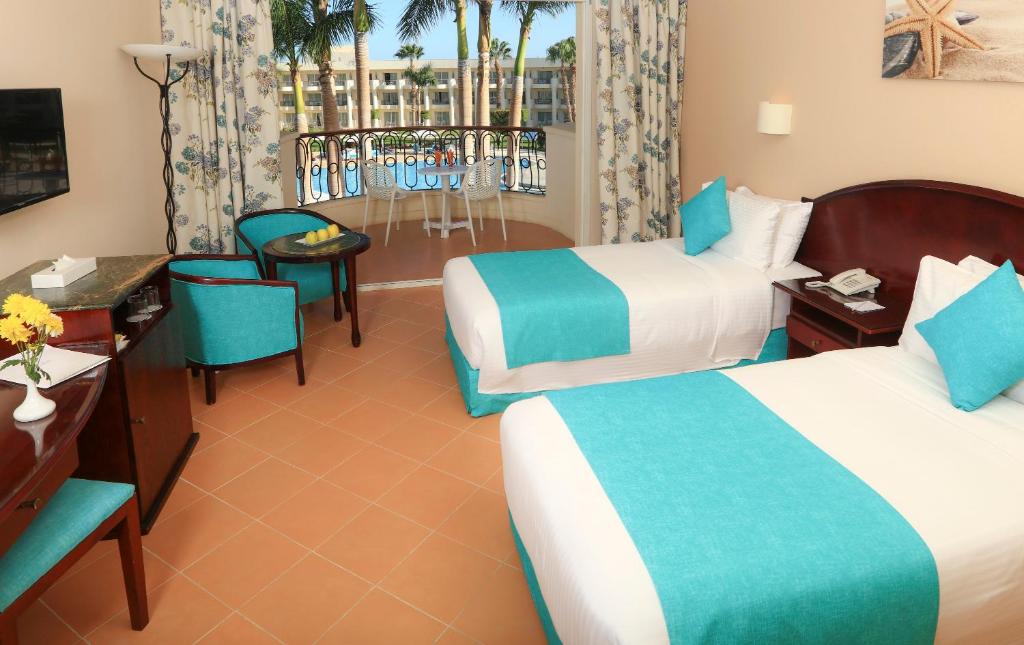 Superior, Double Bed, Lateral Side Sea View، Jaz Elite Makadi 3/4