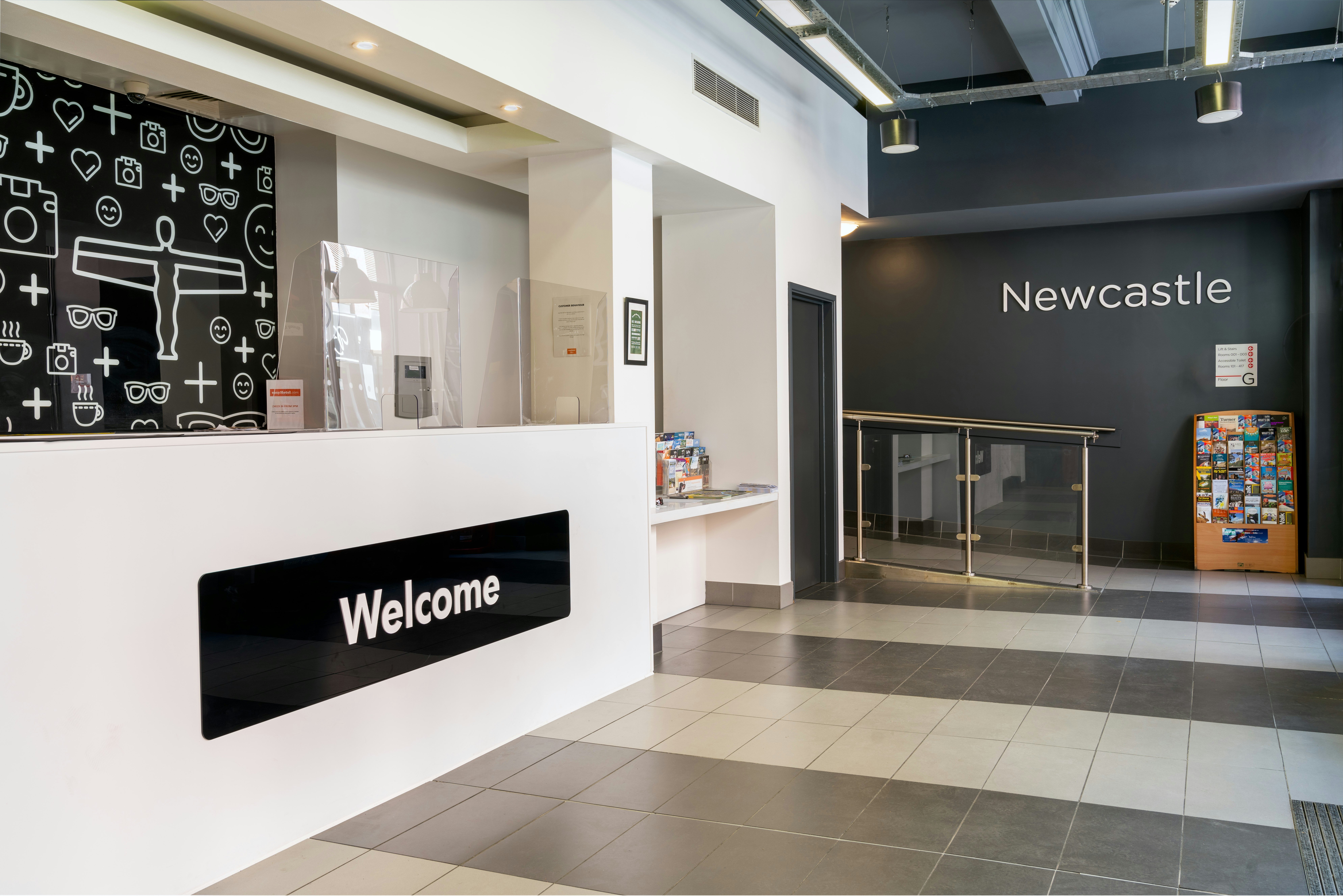 Lobby at easyHotel Newcastle City Centre, NEWCASTLE UPON TYNE