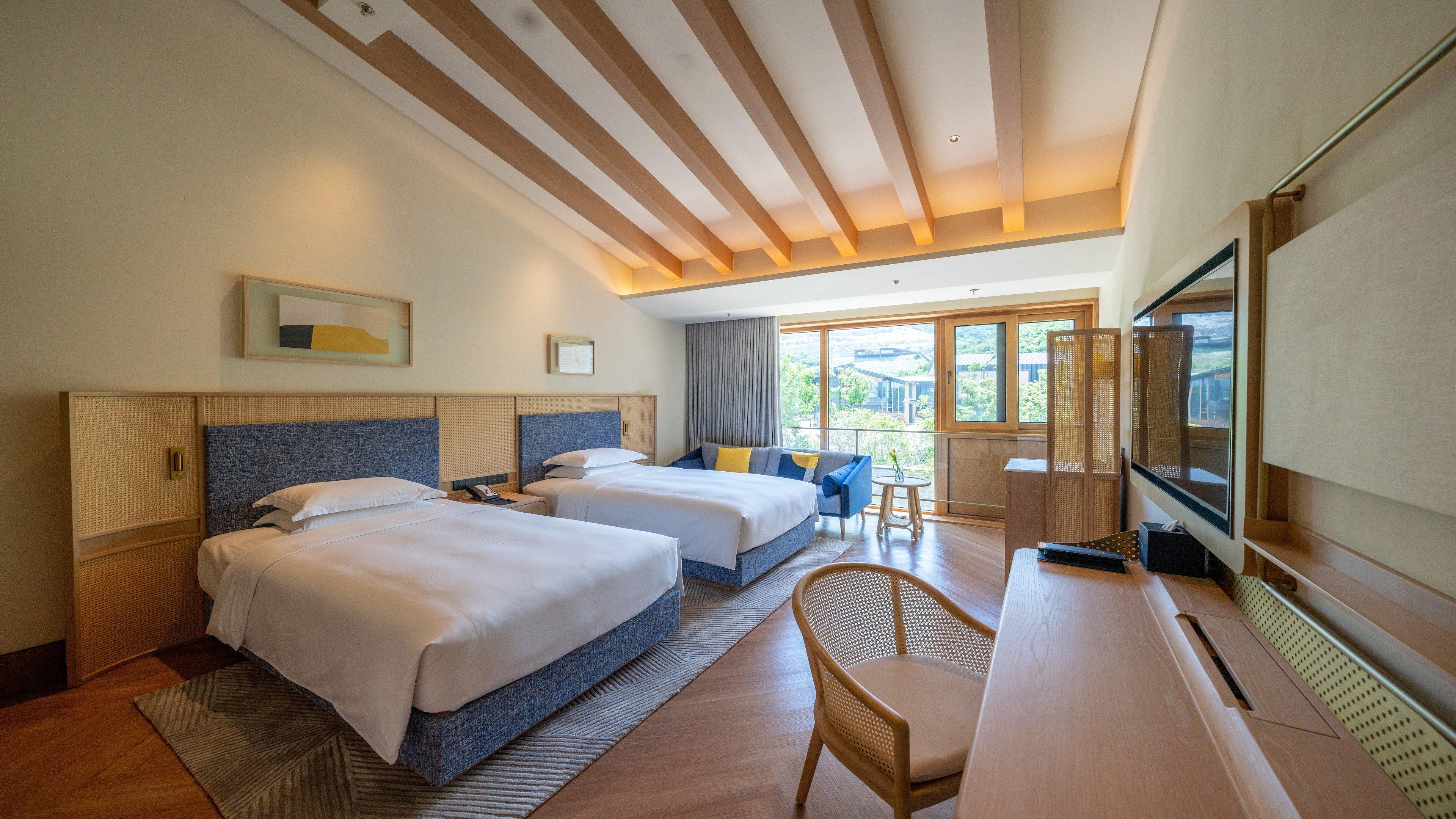 Standard, 2 Double Beds, Courtyard View