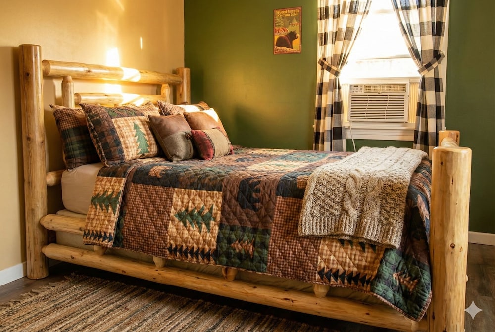 2 Bedrooms, Apartment, Futon Bed, 2 Queen and Twin Beds, Partial Lake View, Kitchen 6/10