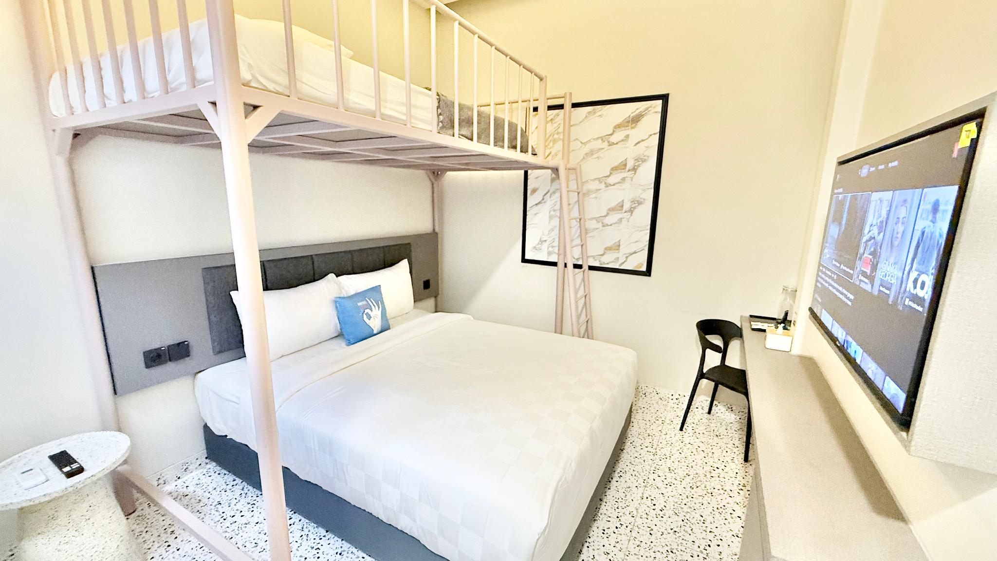 Duplex, Family, Studio, Triple, 1 Double and 1 Single Bed