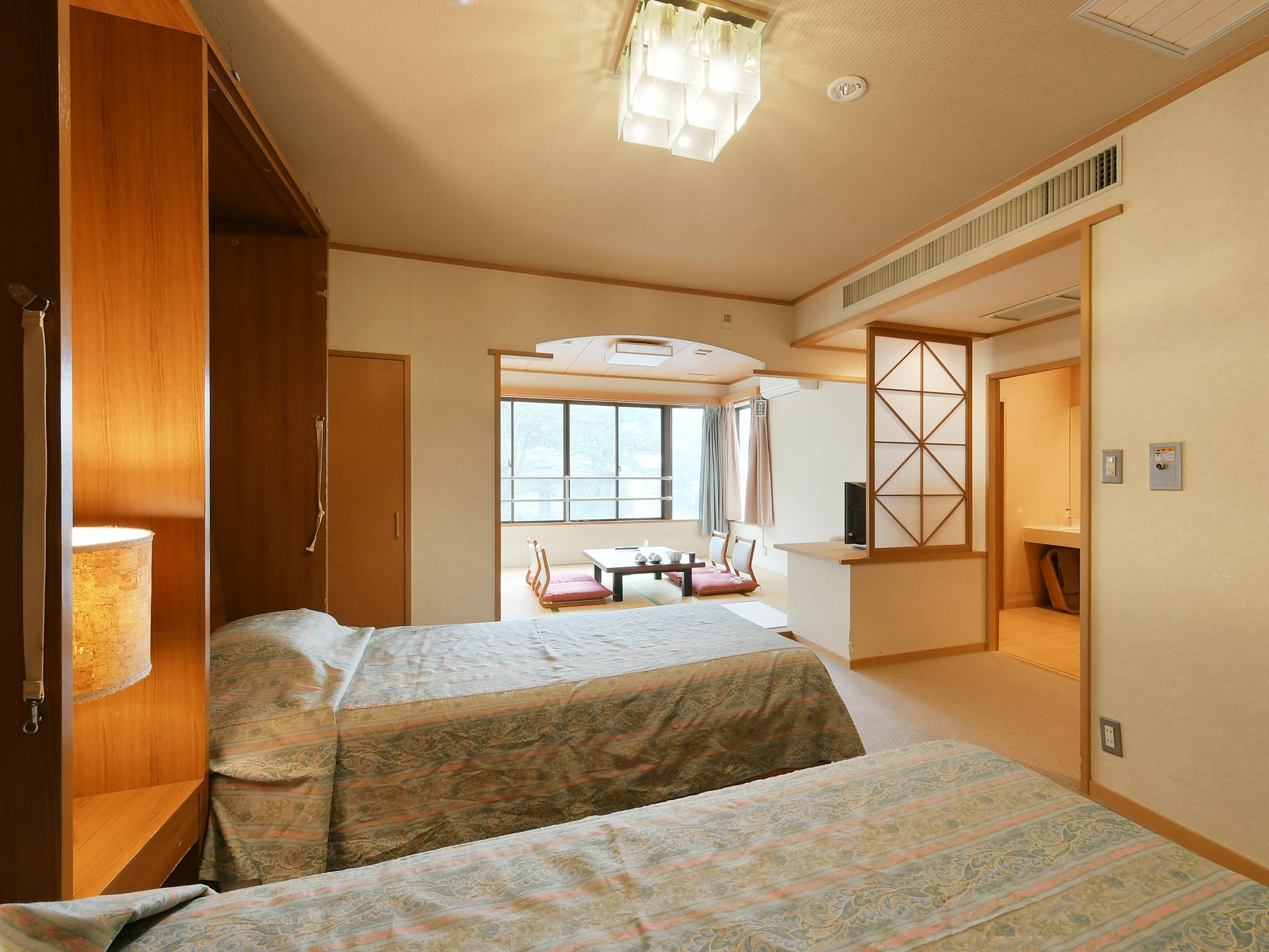 غرفة بسريرين منفصلين لذوي الإعاقة، HOTEL KORYU 2/2