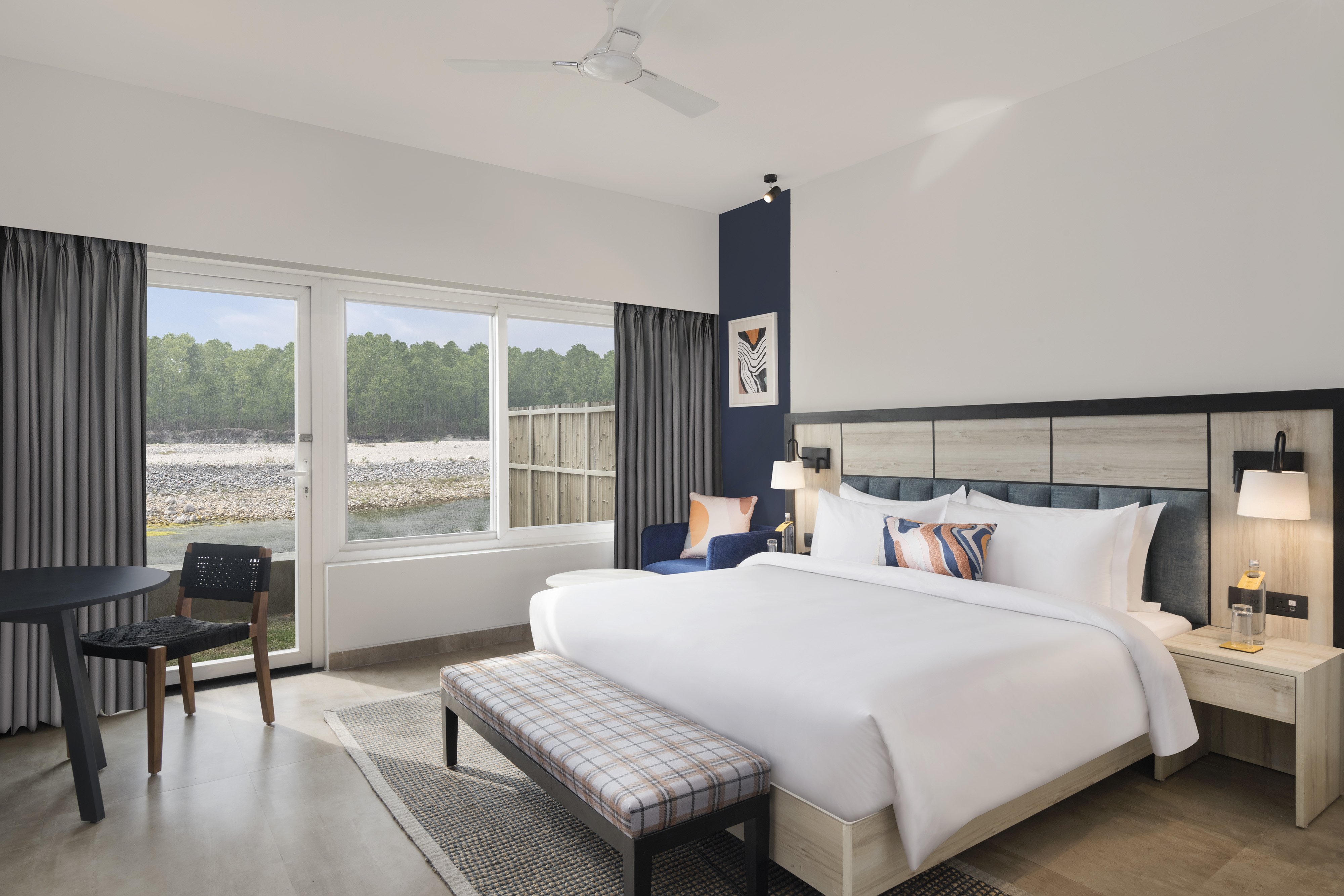 Premium, King Bed, River View, Outdoor Living Area
