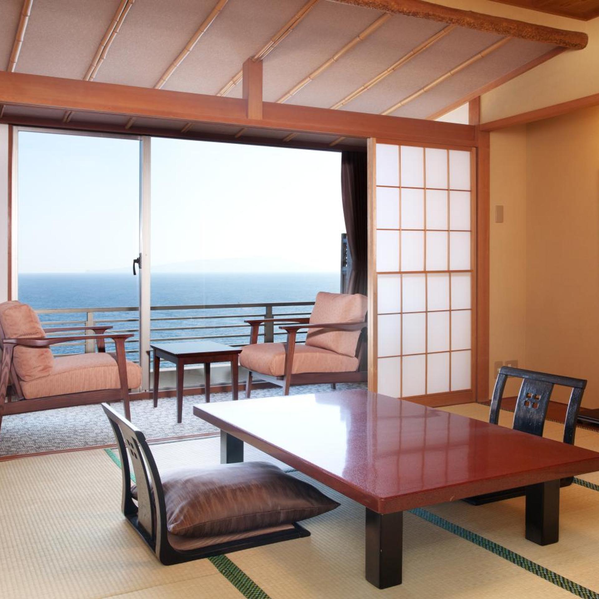 Japanese, French Bed, Sea View