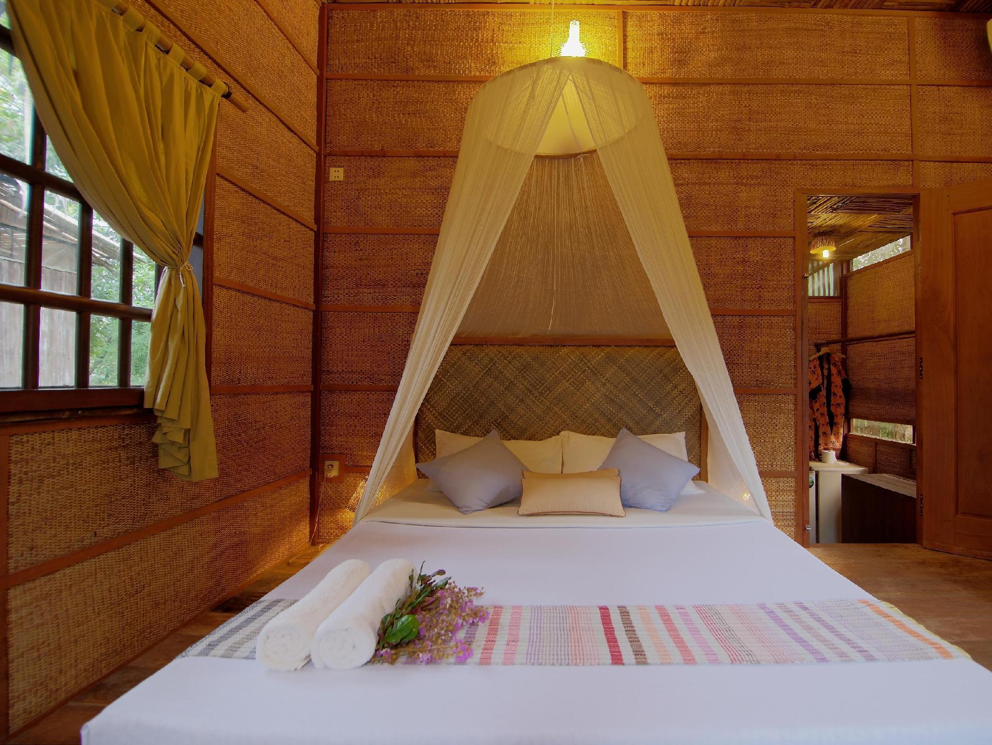 Bamboo, House, Double Bed