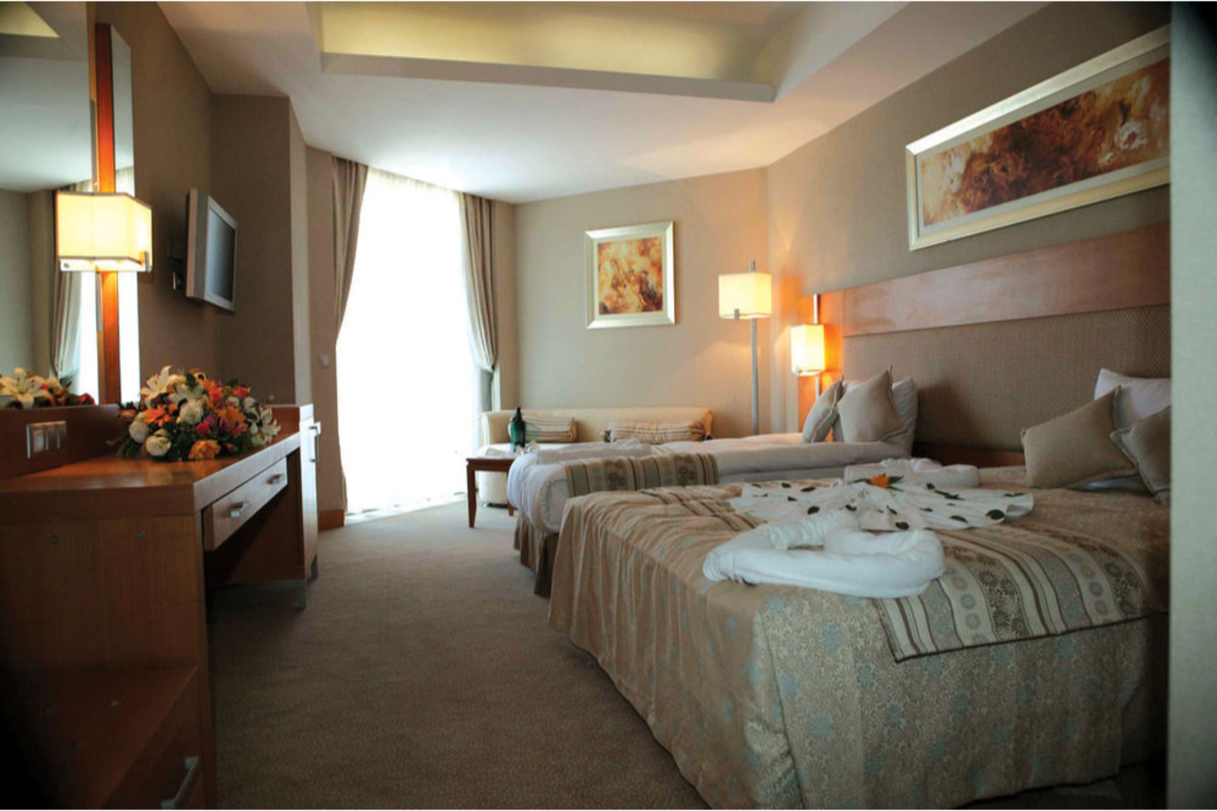 Room, Single, Double Bed, Land View