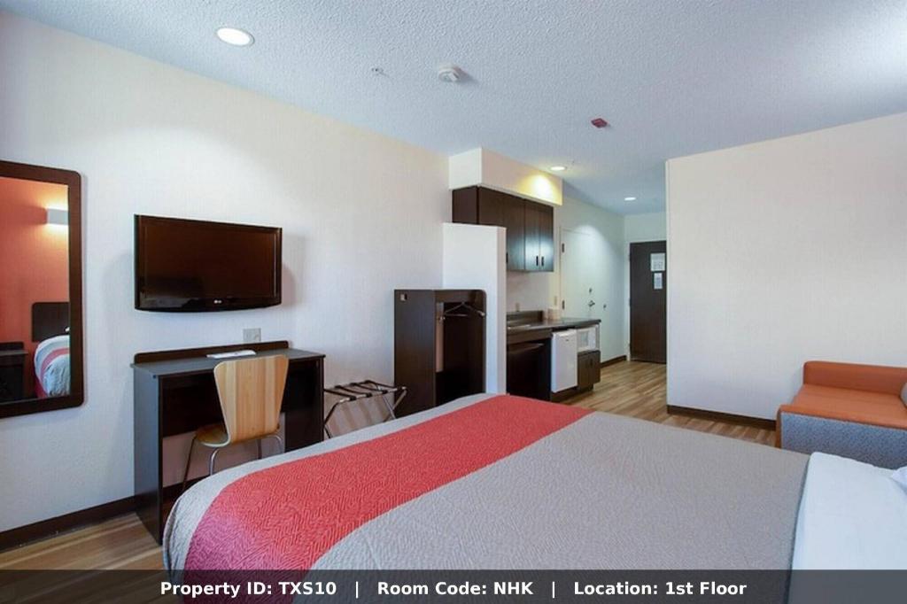 غرفة بسرير كينج لذوي الإعاقة، Motel6 El Paso, TX - Southeast 2/4