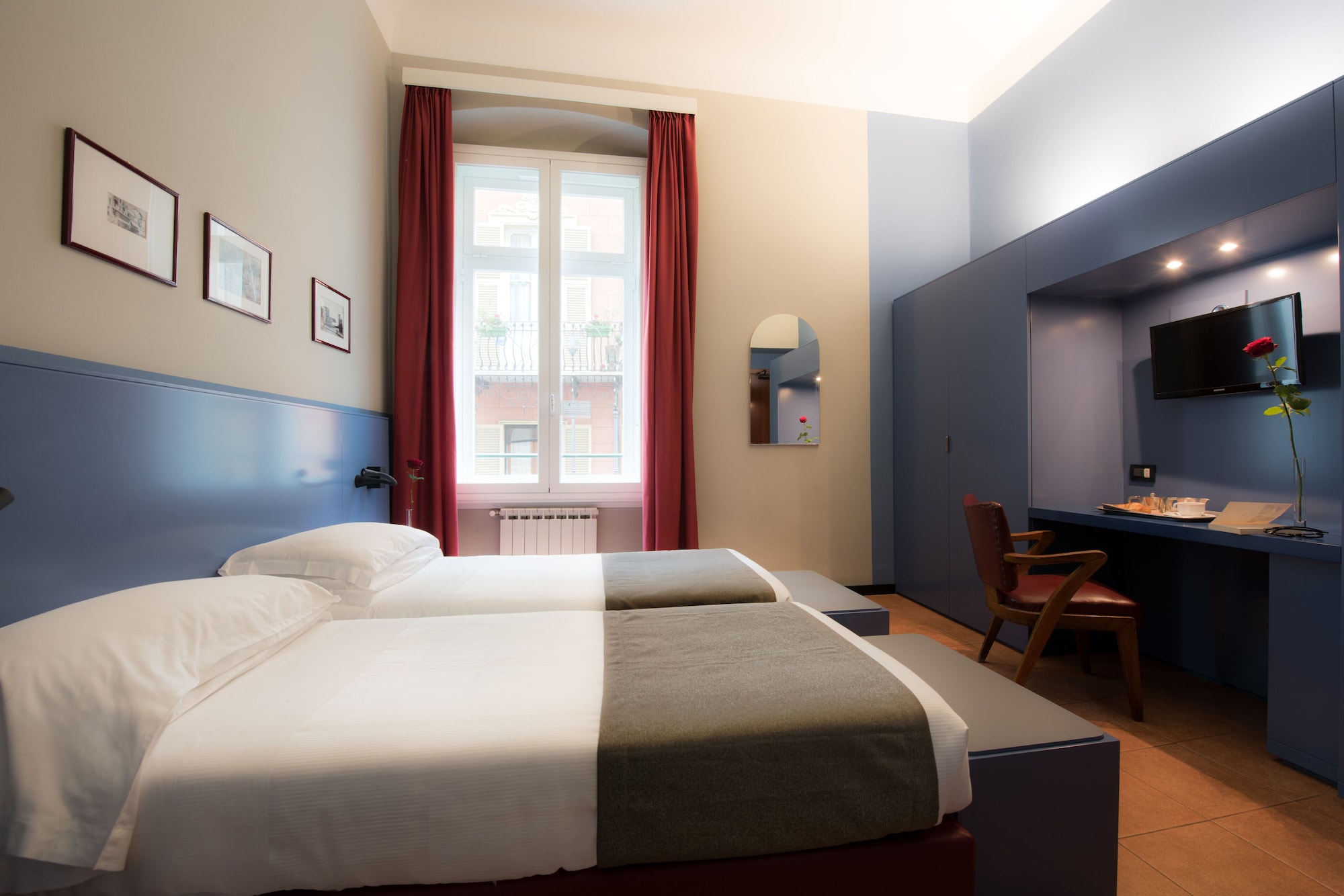 غرفة اقتصادية بسرير كوين، Hotel Italia e Lido Rapallo 2/10
