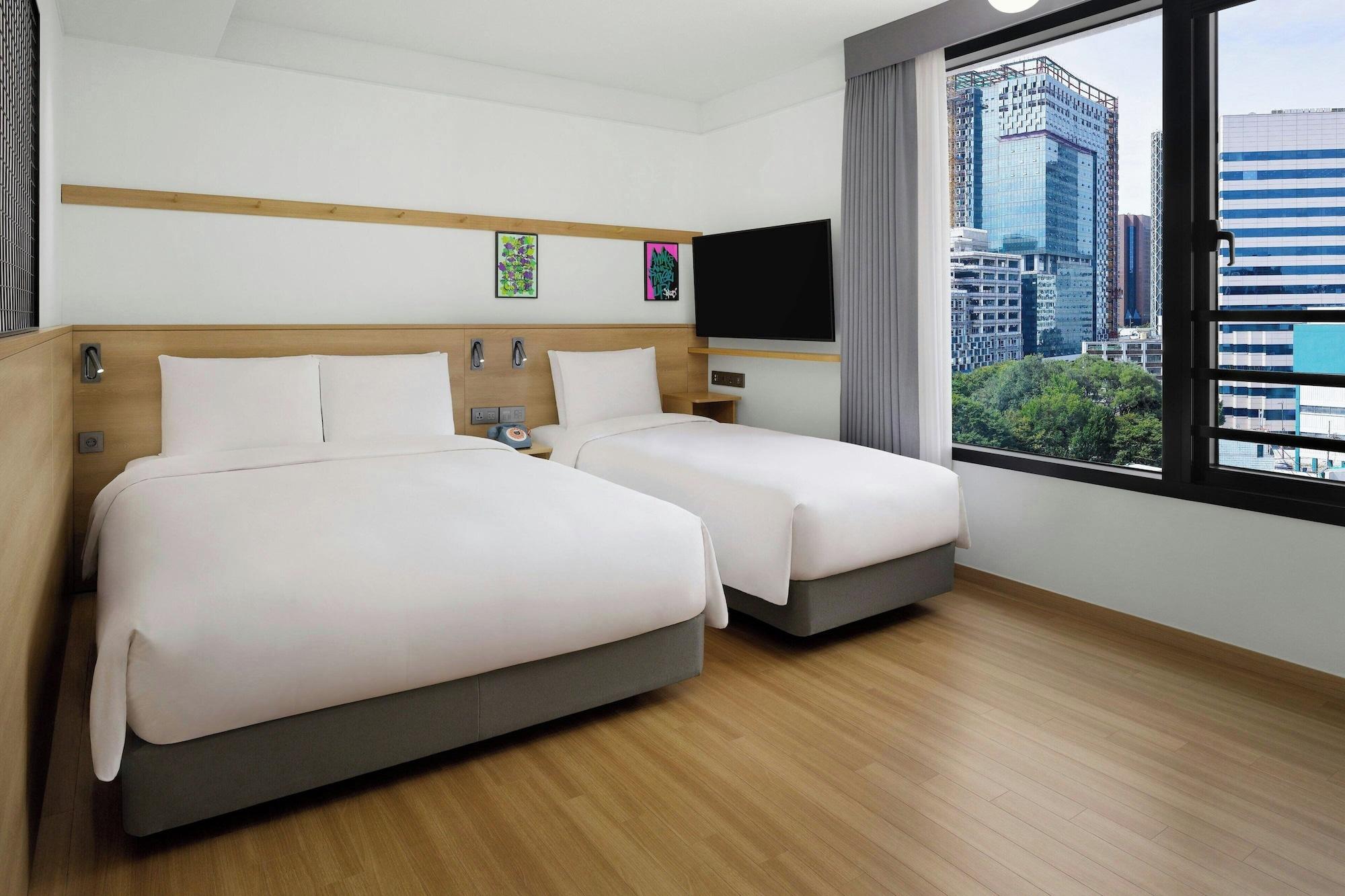 Room, Multiple Beds, City View