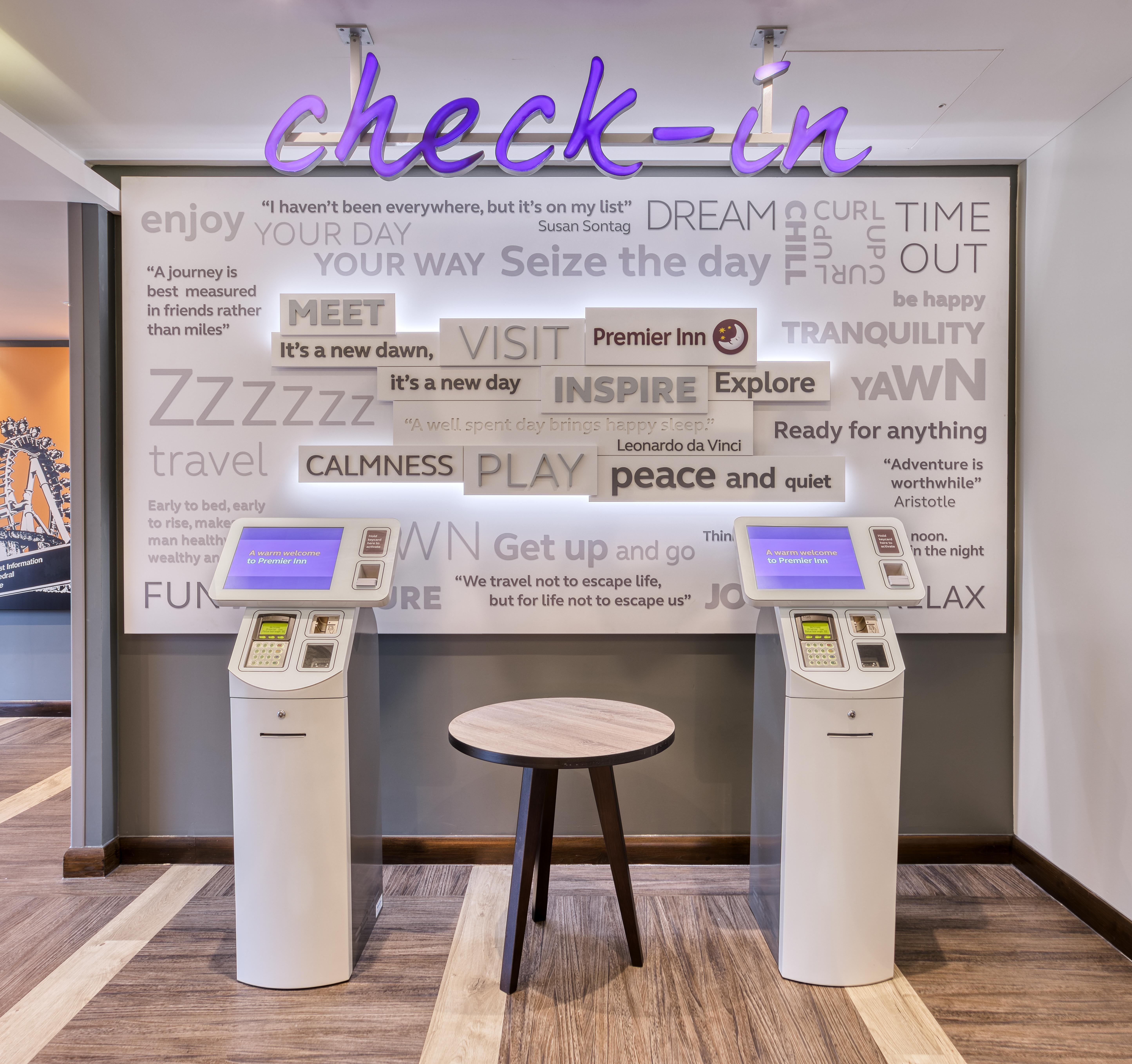 Lobby at Premier Inn Peterborough City Centre, PETERBOROUGH