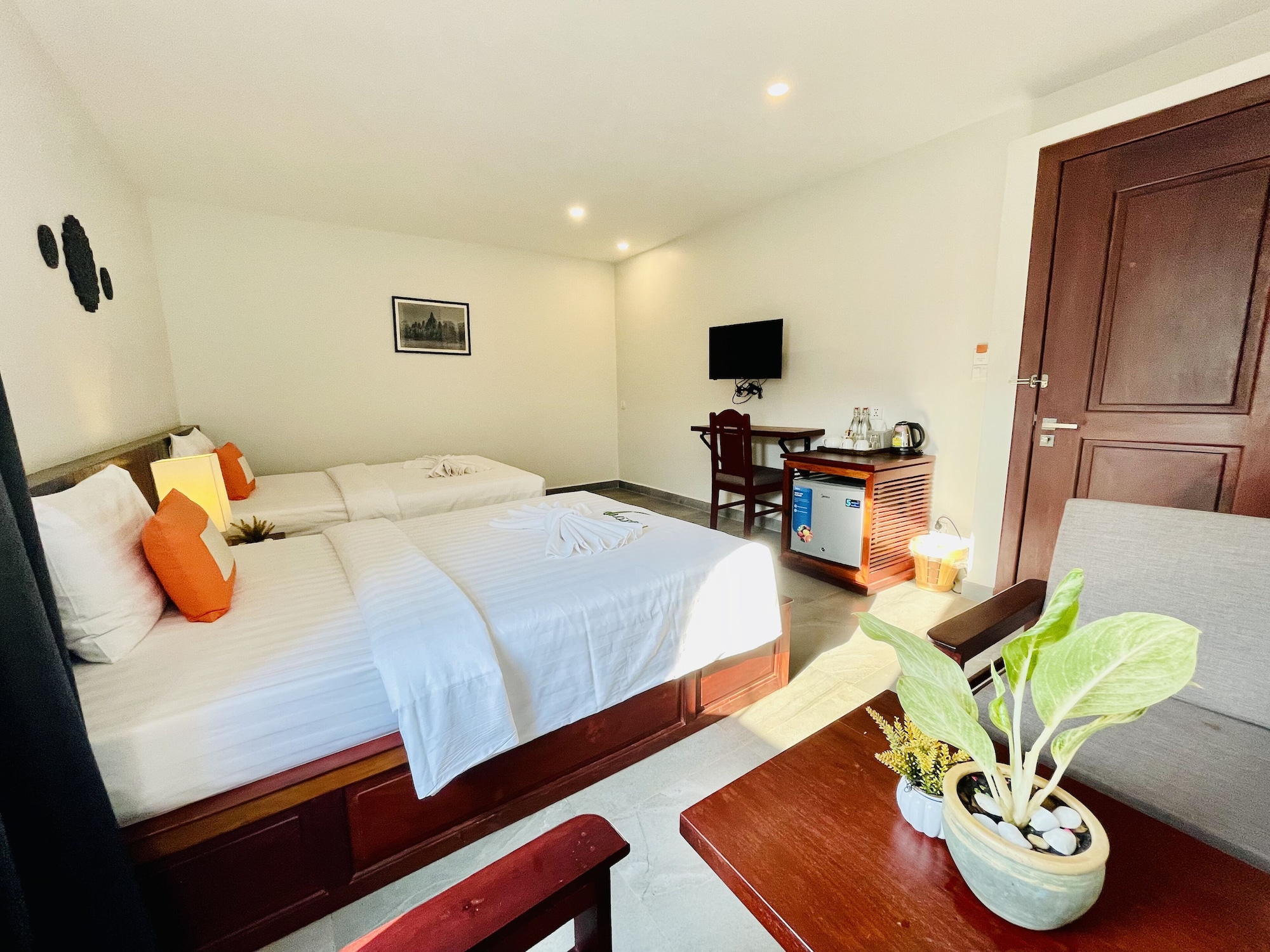 استوديو بسريرين منفصلين، Indra Angkor Residence 2/10